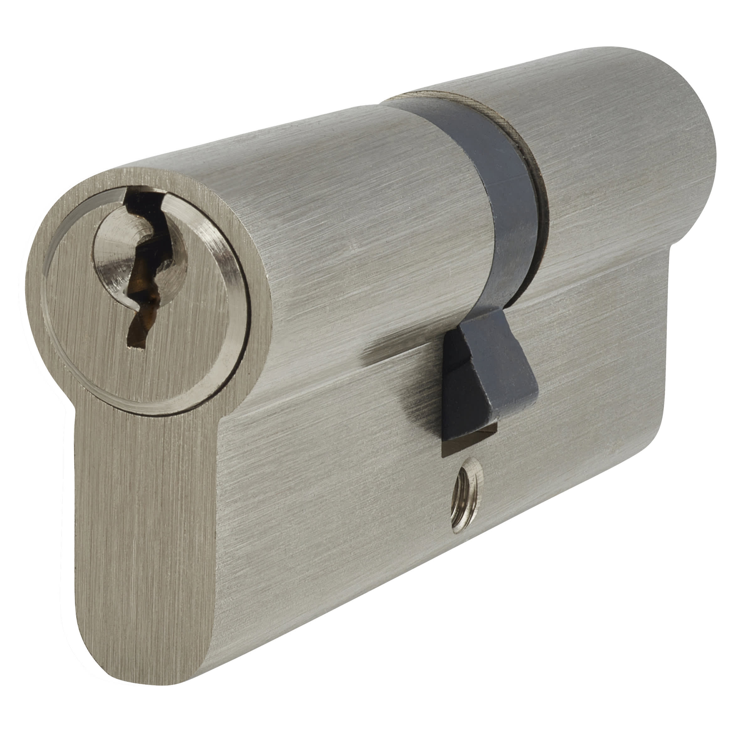 5 Pin 80mm Euro Double Cylinder - 40 + 40mm - Polished Nickel - Keyed to Differ - view 2