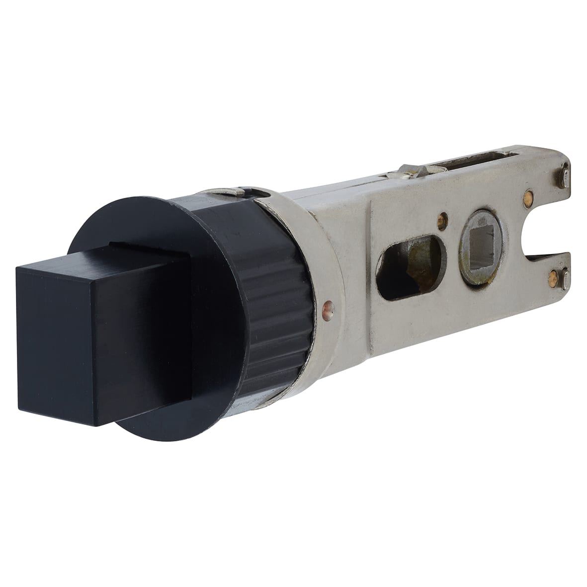 Quick Latch Bolt Through Tubular Bathroom Deadbolt - 71mm Case - 57mm Backset - Round - Matt Black - view 2