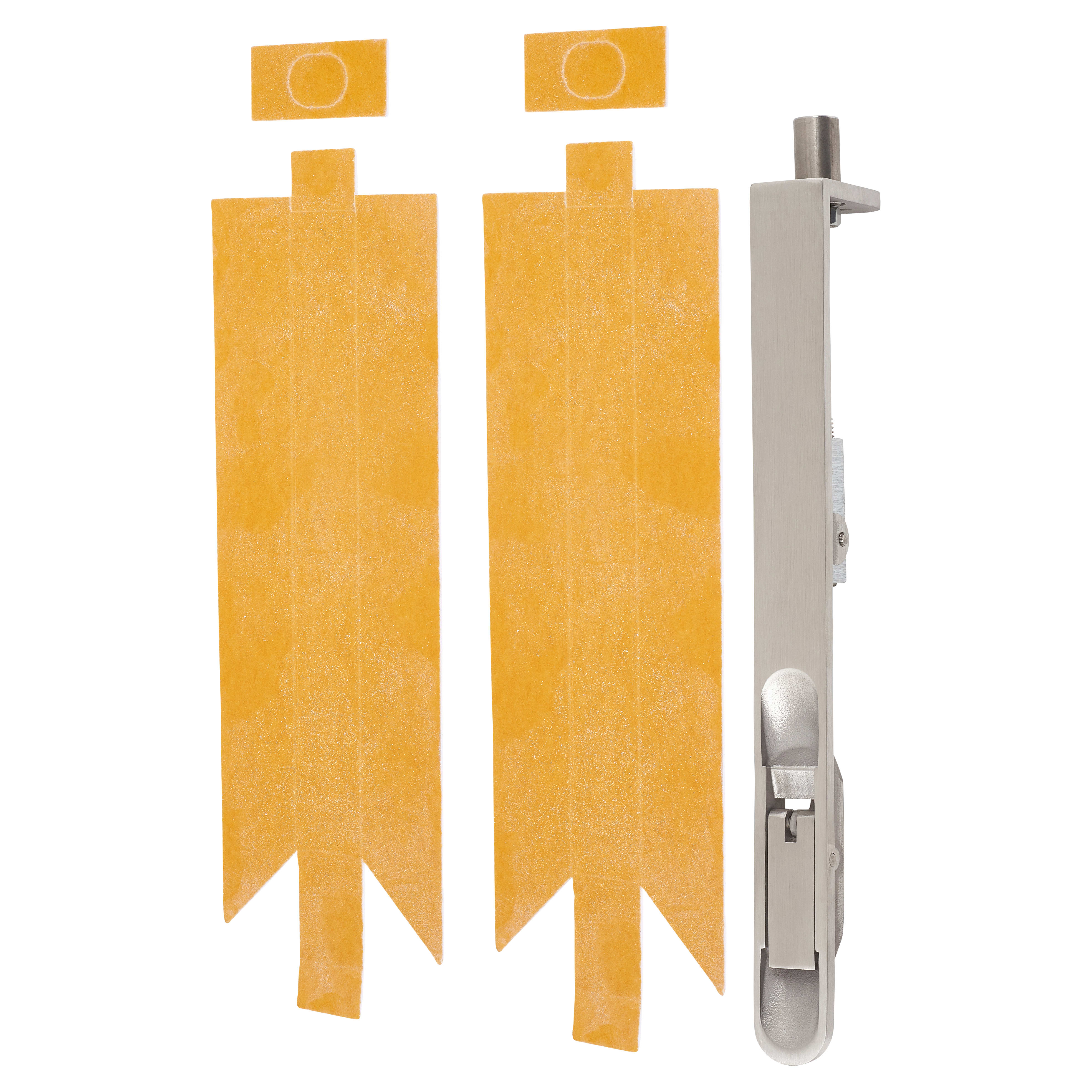 Lever Action Flush Bolt - Fire Rated - Radius - 200 x 20mm - Satin Stainless Steel - view 2