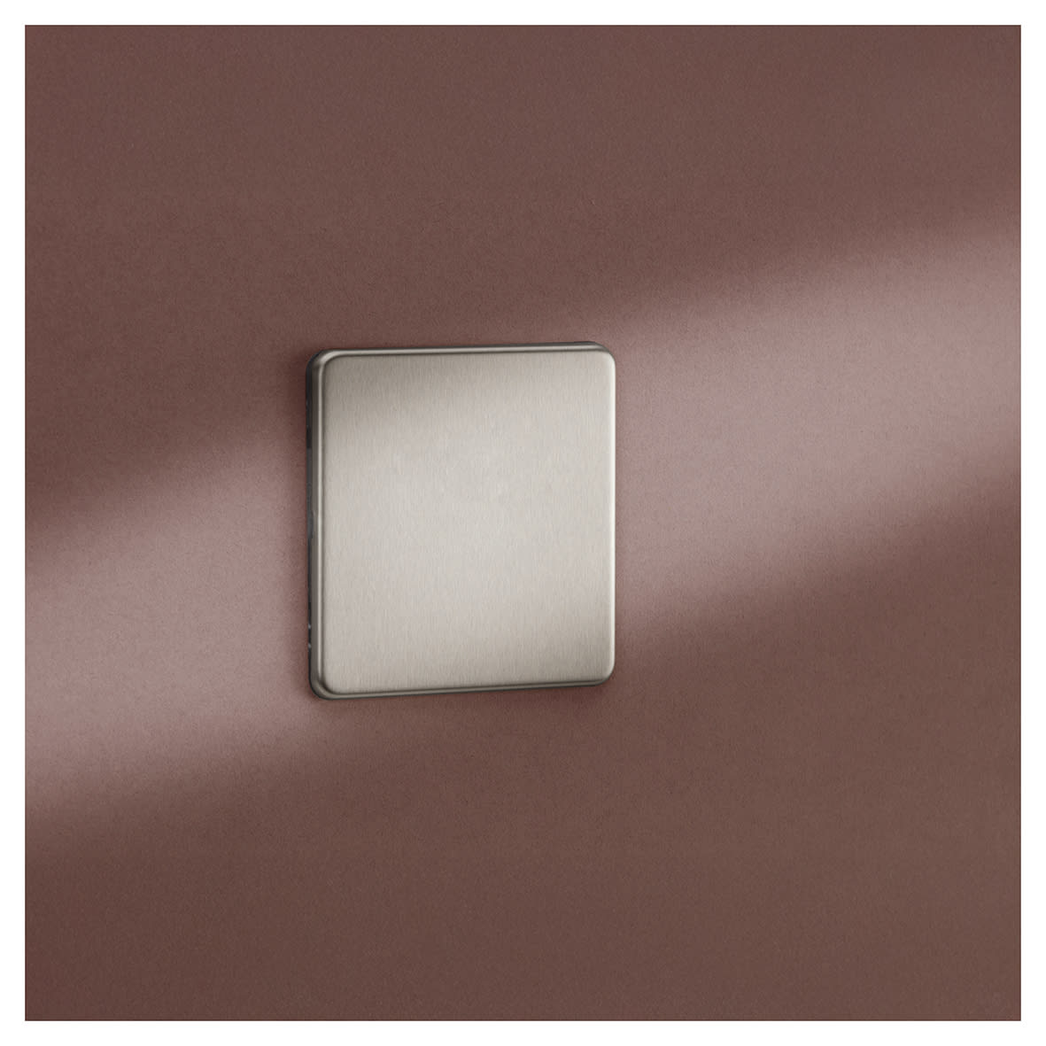 1 Gang Blank Plate - Brushed Chrome - view 4
