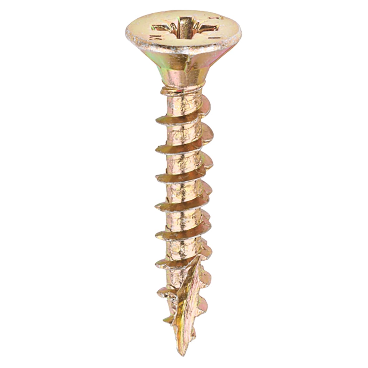 Velocity Pozi Countersunk Wood Screws - 5.0 x 30mm - Yellow Zinc - Pack of 200 - view 2