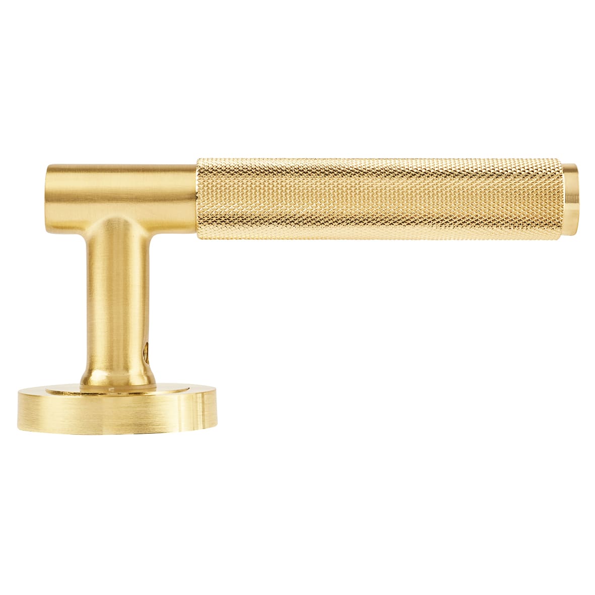 Satin Brass Knurled 3 Lever Sashlock Door Handles Pack - Remi Range - view 6