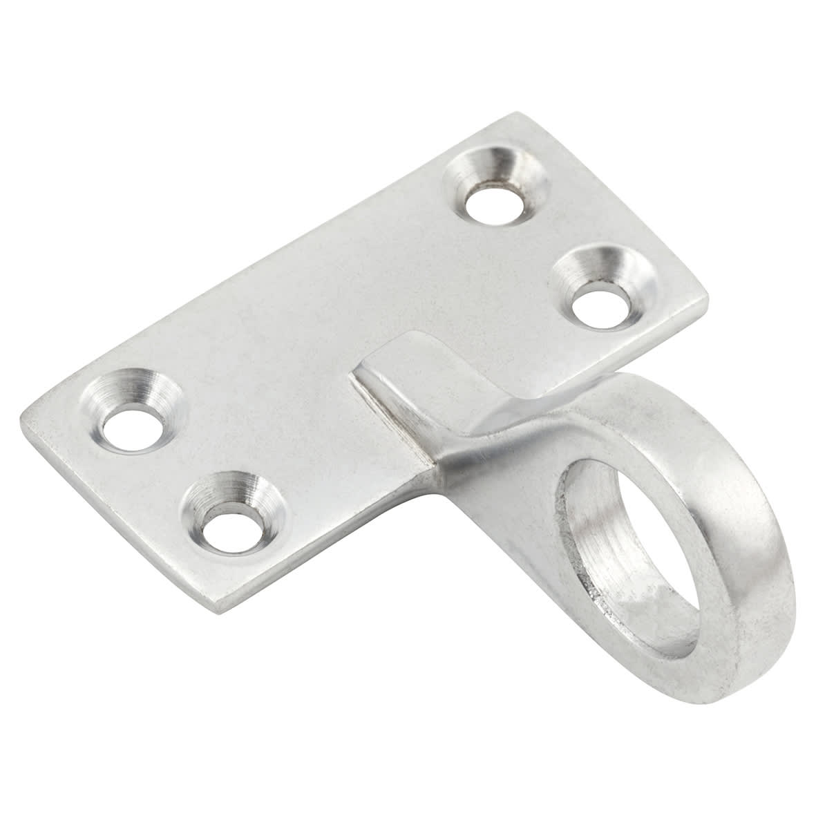 Top Rail Mounting Sash Window Ring Lift - 48 x 22mm - Satin Chrome - view 2