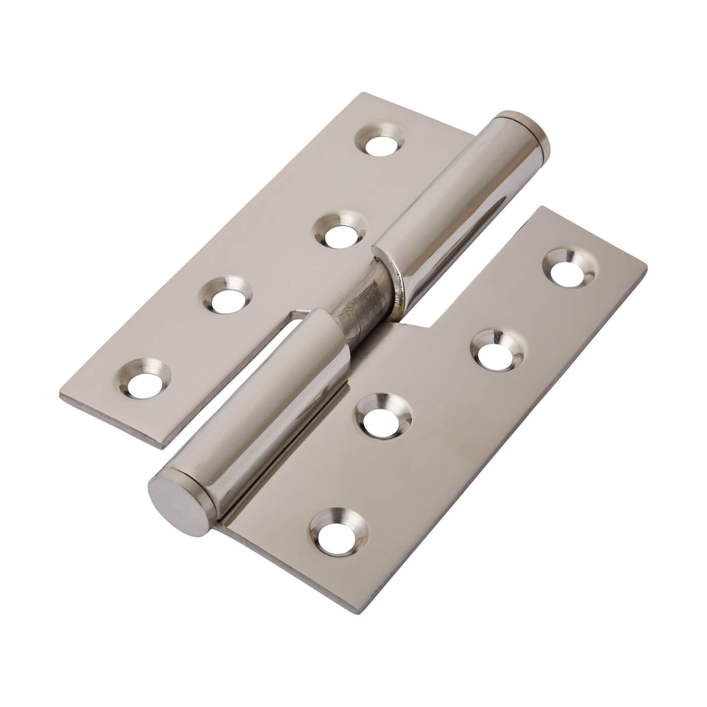 Rising Butt Door Hinge - 102 x 76 x 3mm - Right Hand - Polished Stainless Steel - Pair - view 2