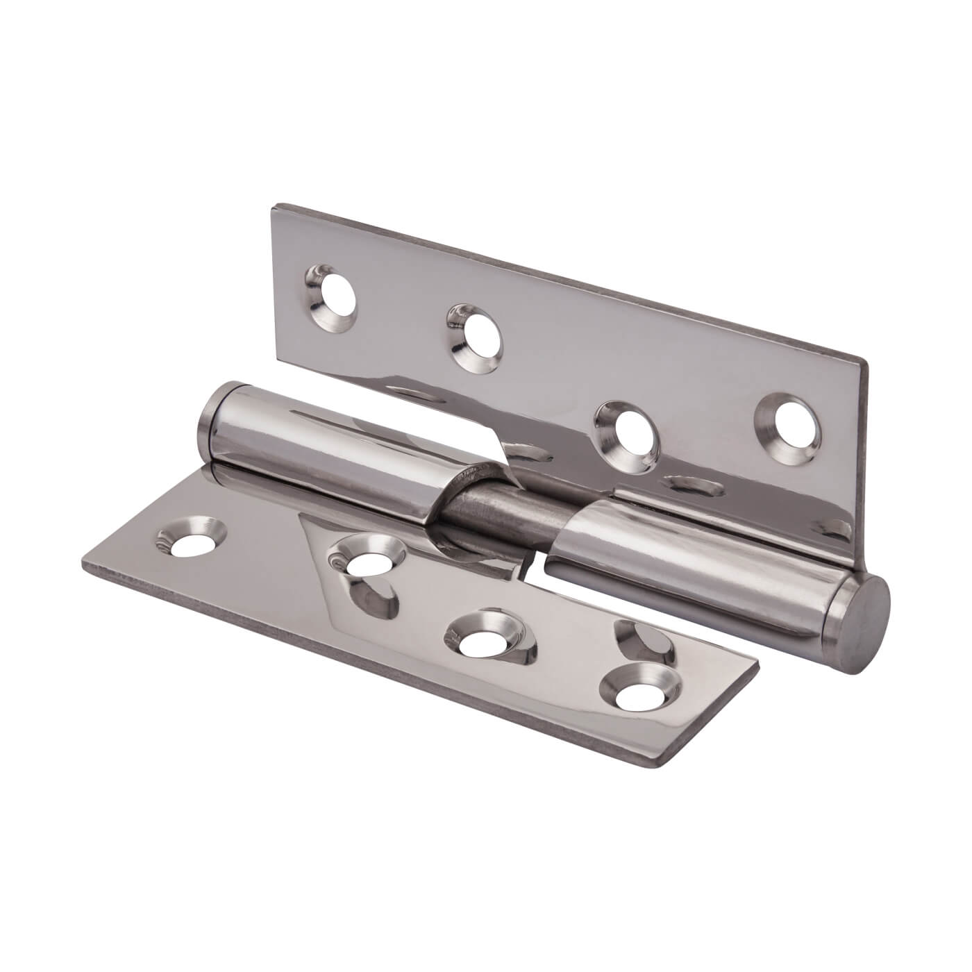 Rising Butt Door Hinge - 102 x 76 x 3mm - Right Hand - Polished Stainless Steel - Pair - view 3
