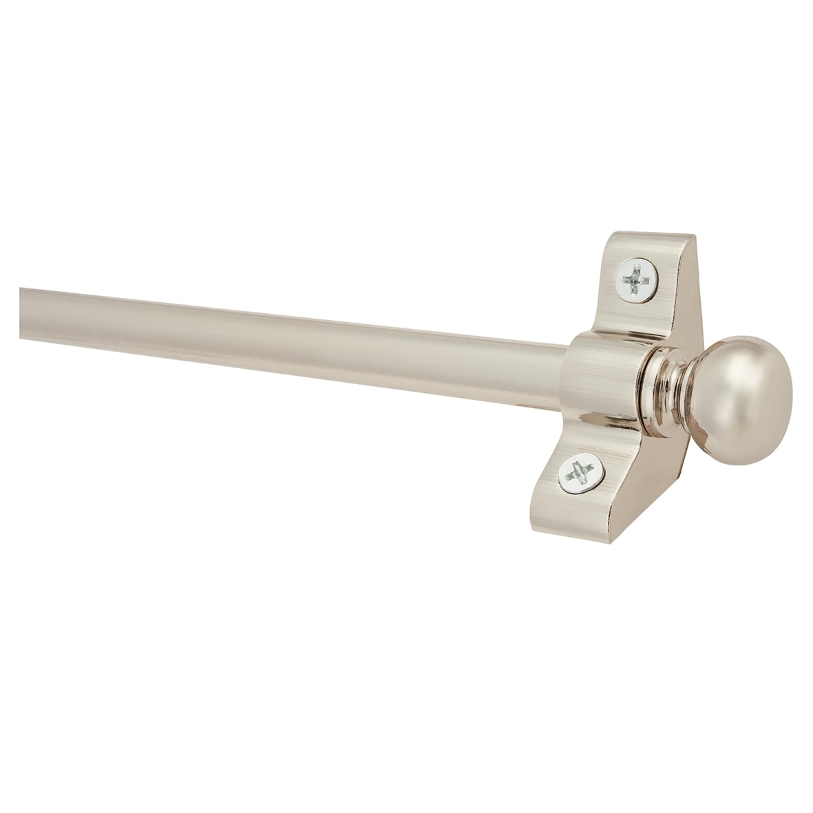 Stair Rod with Round Bulb Finials - 900mm Length - Polished Nickel - view 2