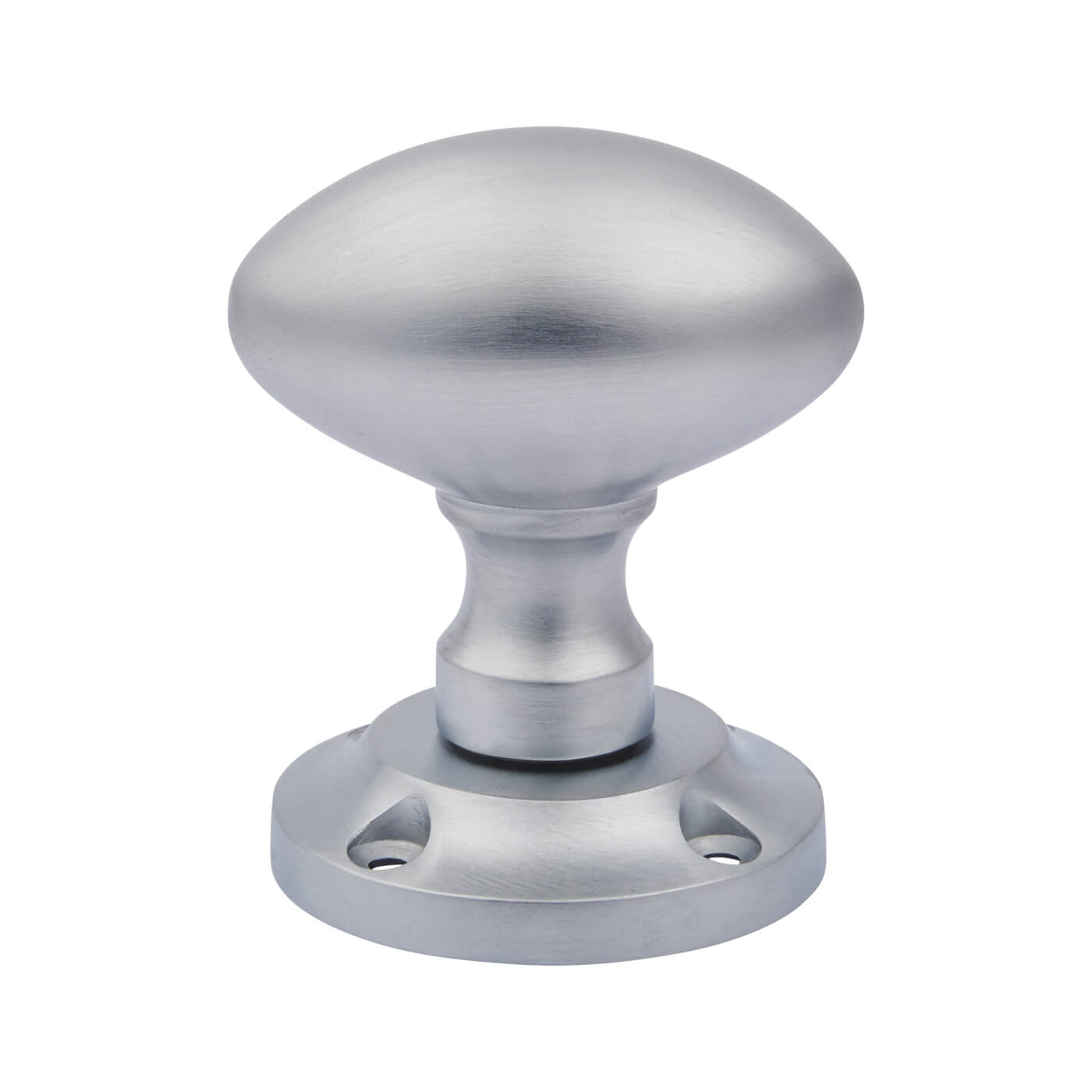 Marcus Satin Chrome Mortice Door Knob - 56mm Rose Diameter - Suffolk Range - view 3