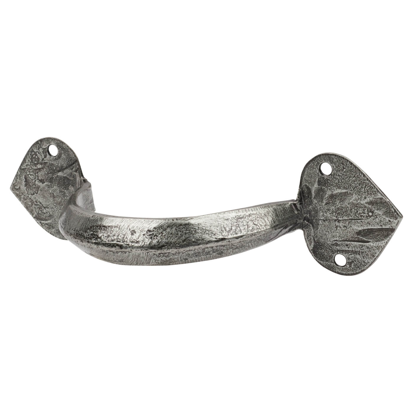 Gothic D-Bar Cabinet Pull Handle - 110mm Centres - Pewter - view 3