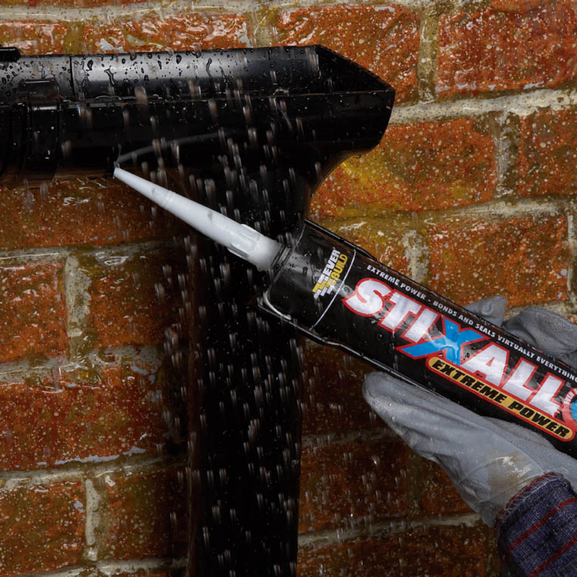 Stixall Extreme Power Multi-Purpose Building Sealant & Adhesive - 290ml - Black - view 2