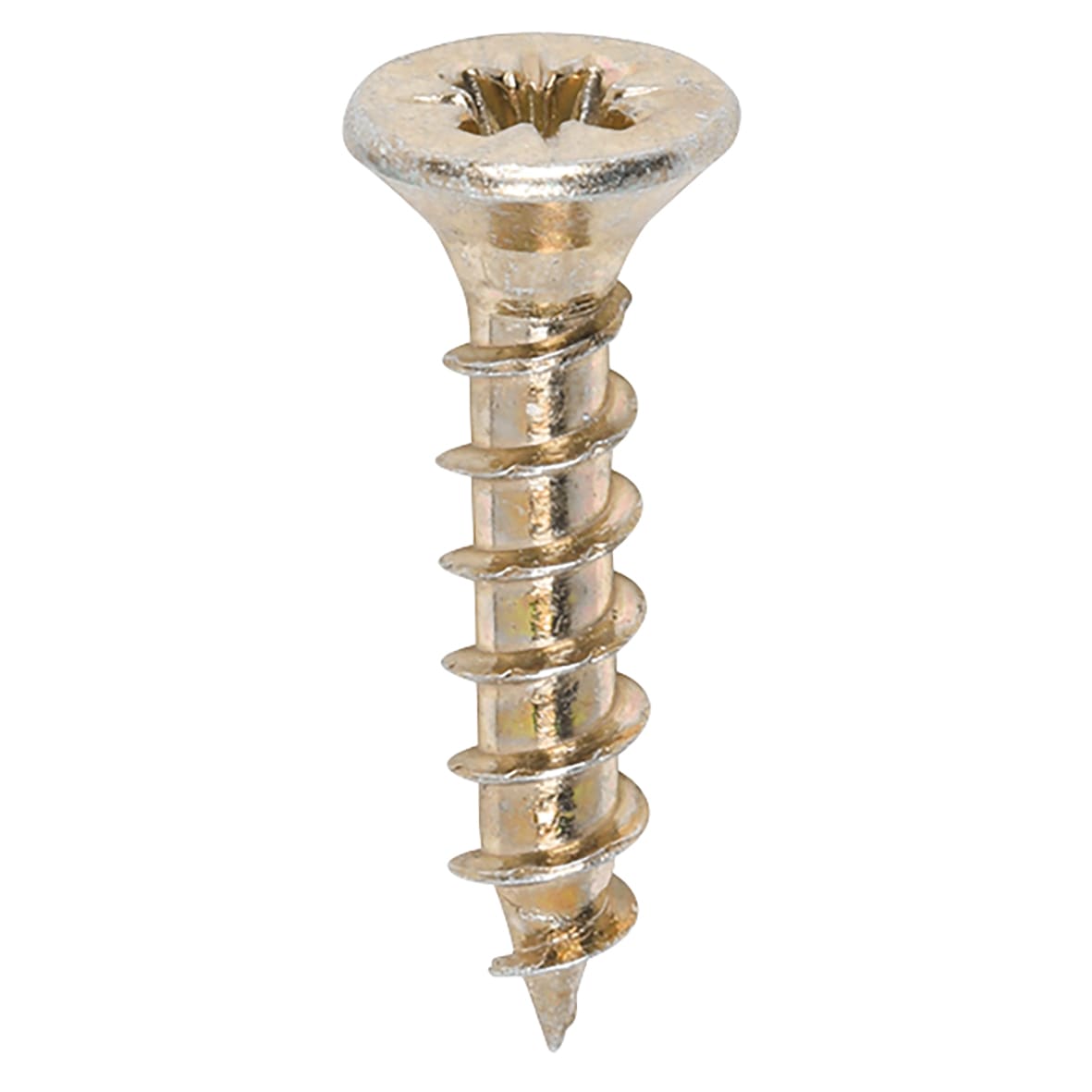 Solo Chippy Pozi Countersunk Wood Screws - 3.0 x 15mm - Yellow Zinc - Pack of 200 - view 3