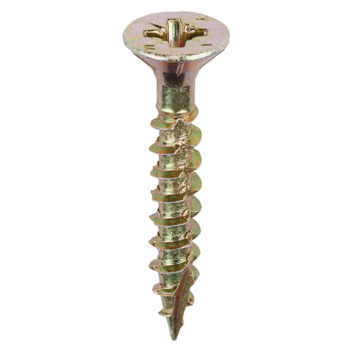 Velocity Pozi Countersunk Wood Screws - 6.0 x 40mm - Yellow Zinc - Pack of 200 - view 2