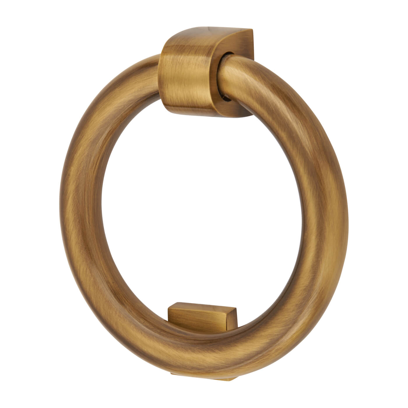 Marcus Ring Door Knocker - Antique Brass - 107 x 77mm - view 2