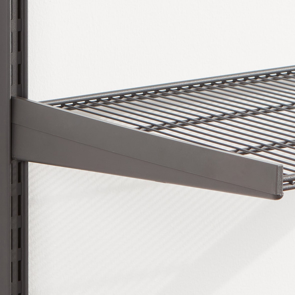 Garage+ Storage Top Track System - Click In Bracket Cover - 525mm Length - Left - Matt Grey - view 2