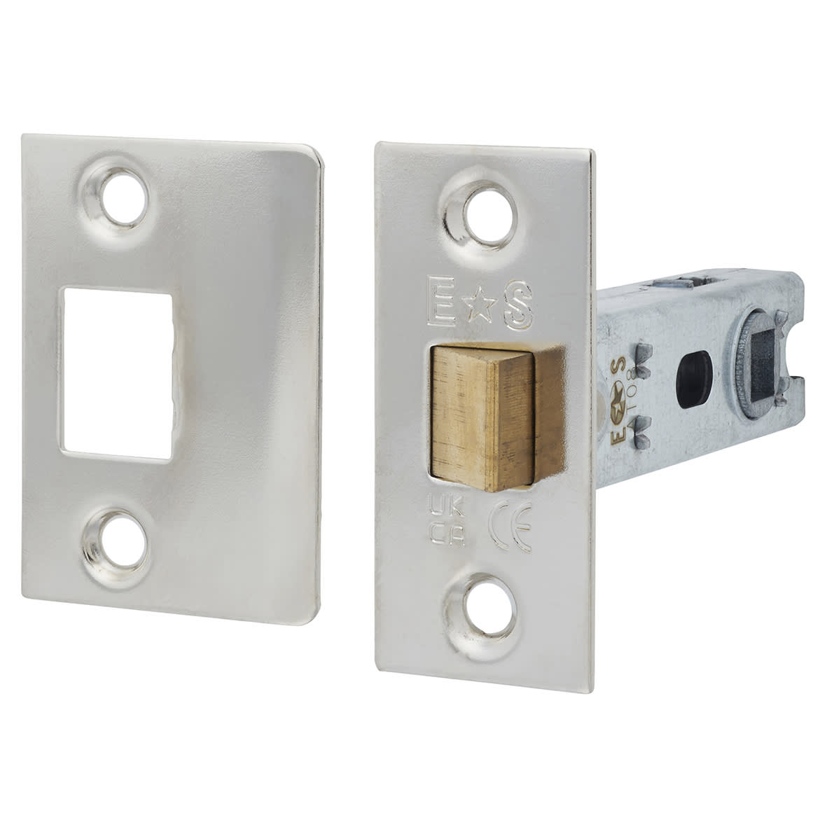 Brass Nickel/Chrome Latch Door Handles on Rose Ultimate Door Pack - Belas Range - view 4