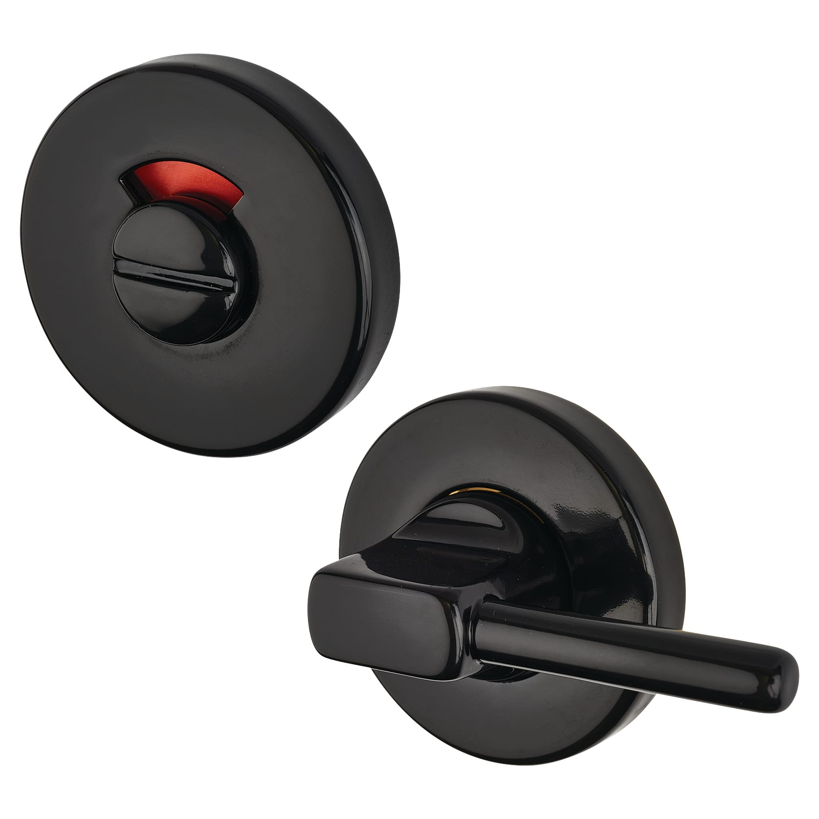 Nylon Disabled Bathroom Turn & Release - 52mm Diameter - Ebony Black - view 2