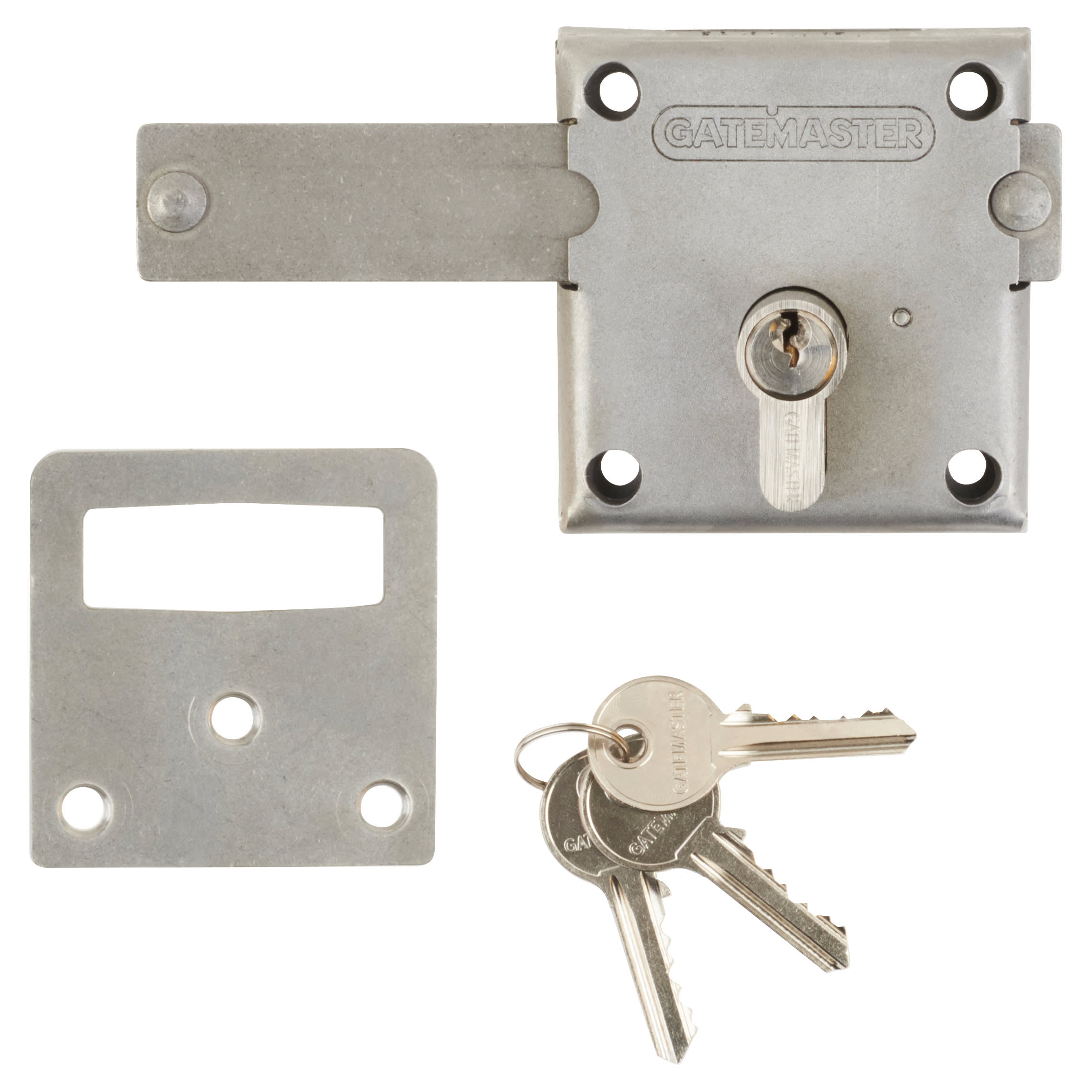 Locking Long Throw Gate Lock - 60mm Gate Thickness - 304 Stainless Steel - view 2