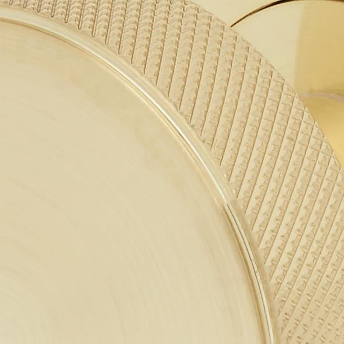 Satin Brass Knurled Mortice Door Knob - 52mm Rose Diameter - Satin Brass - Riley Range - view 2