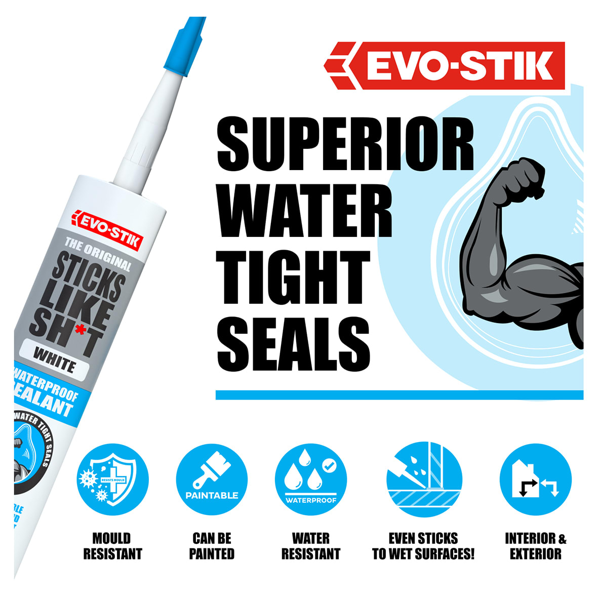 Sticks Like Waterproof Sealant - 290ml - White - view 4