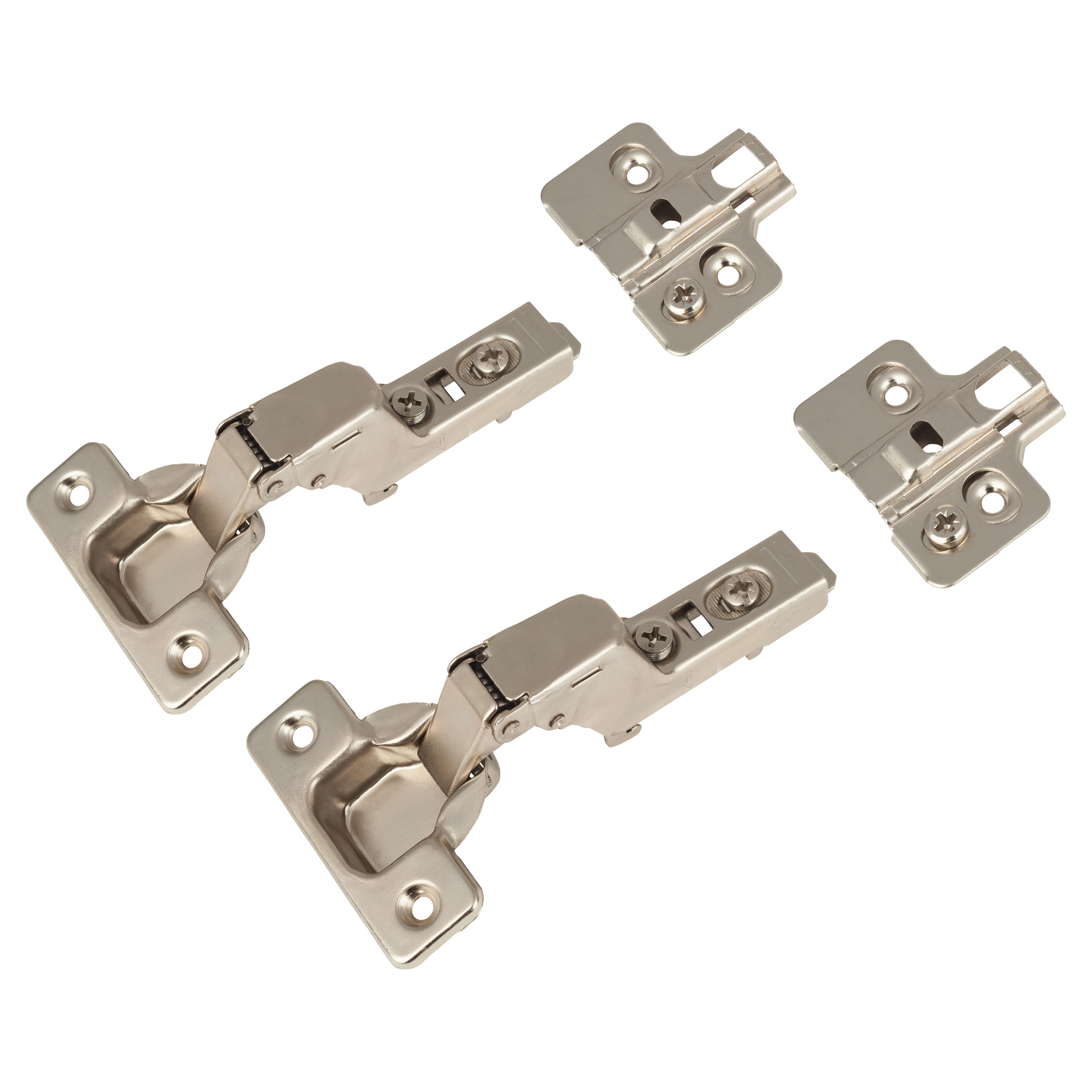 Clip-On Soft Close Cabinet Hinge - 110° - Inset - Zinc Plated - Pair - view 2