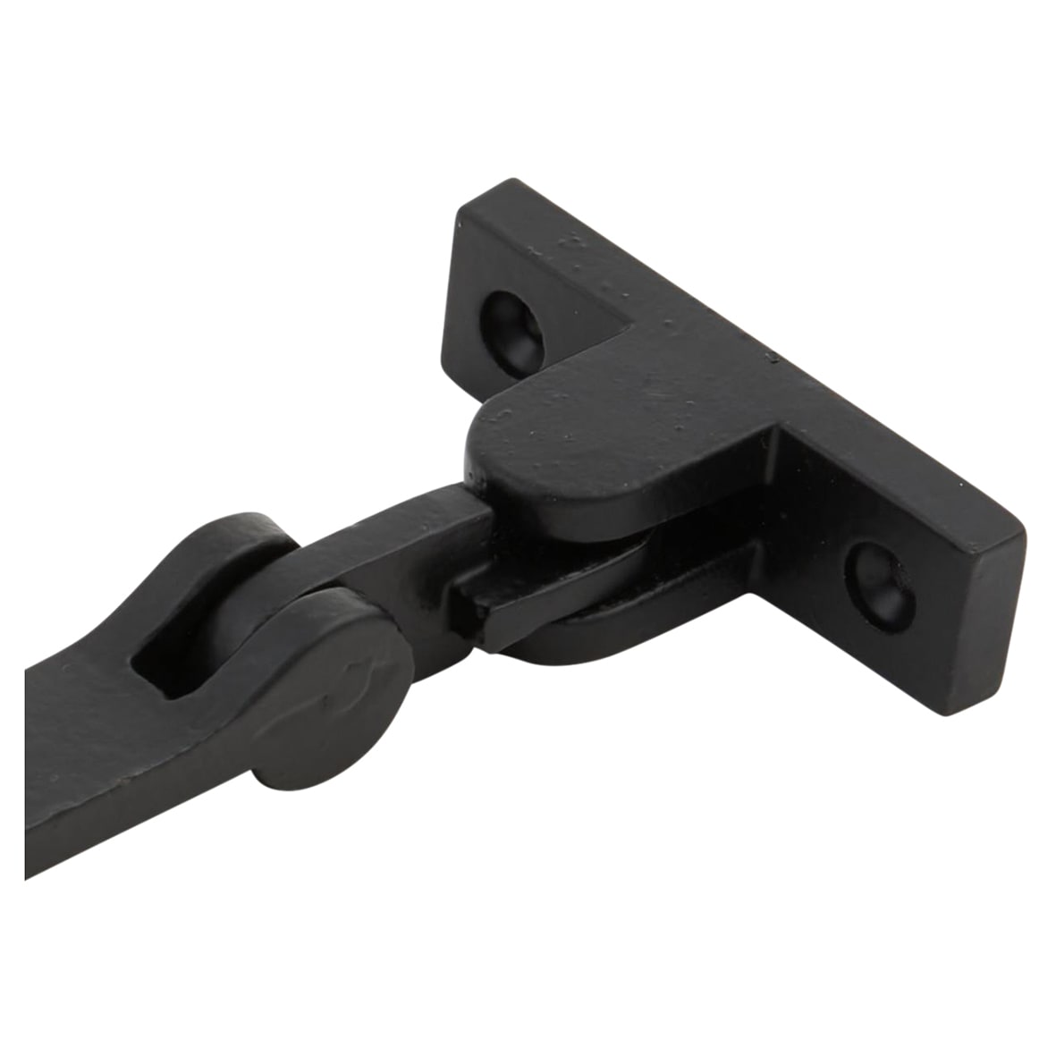 Square Casement Window Stay - 12"/300mm - Smooth Black - view 5