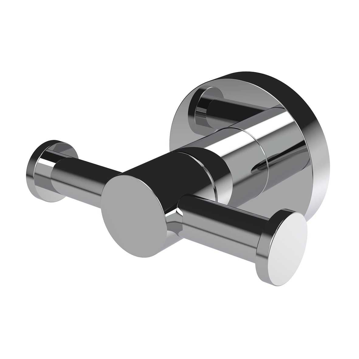 Style Double Robe Hook - 70 x 95 x 55mm - Polished Chrome - view 2