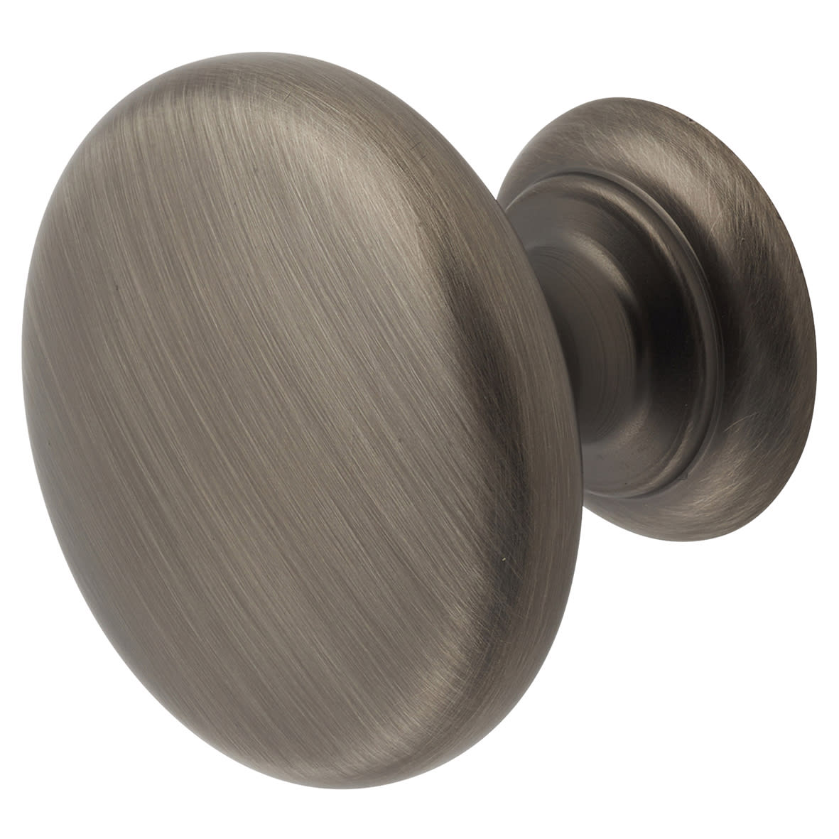 Crofts & Assinder Monmouth Round Cabinet Knob - 38mm Diameter - Brushed Iron - view 3