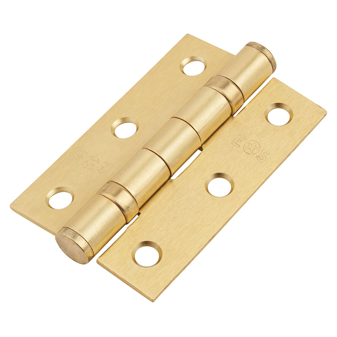 Brass Satin Brass Latch Door Handles on Rose Ultimate Door Pack - Belas Range - view 5