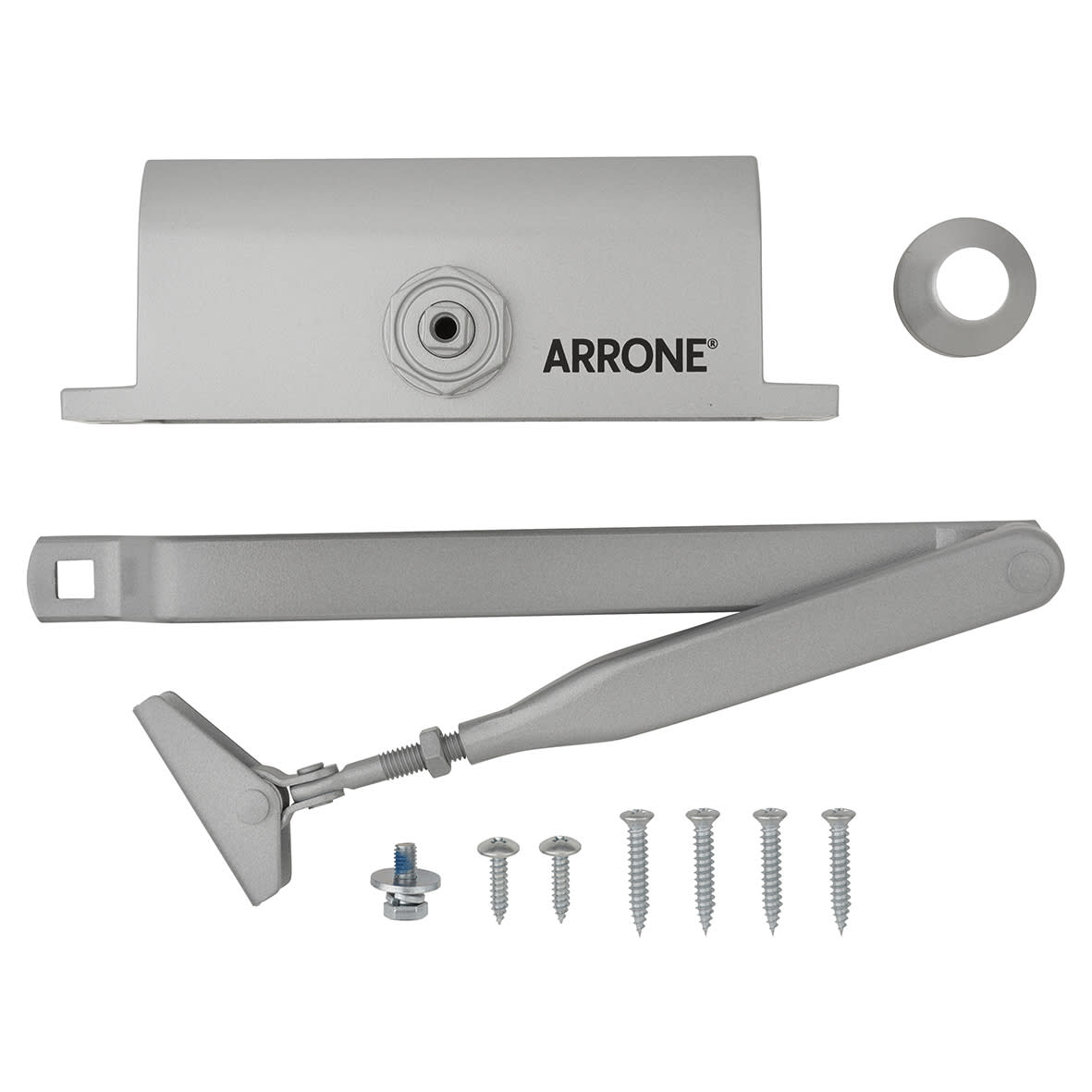 Overhead Fire Door Closer - Power Size 3 - Push/Pull Mounting - Silver - view 3