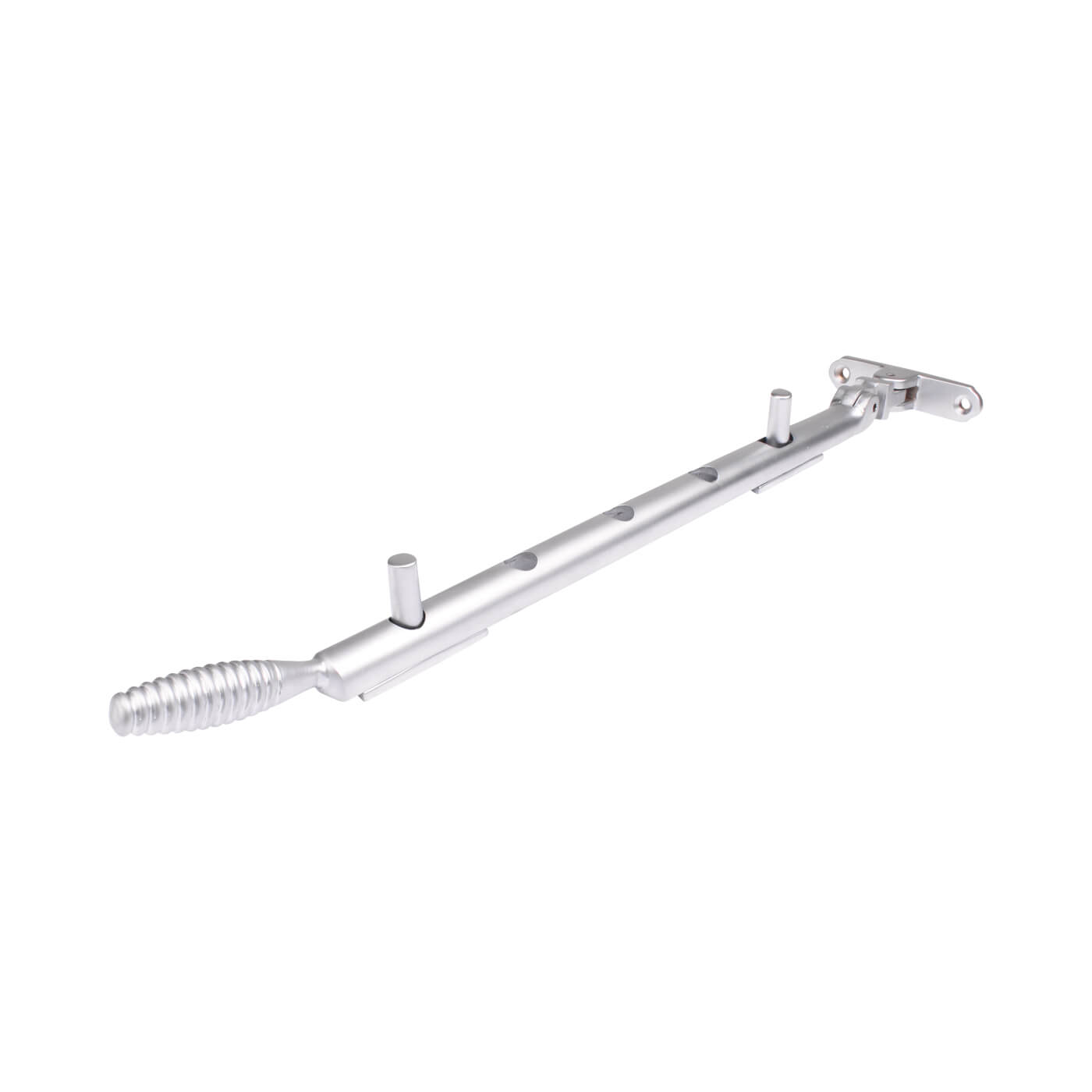 Reeded Casement Window Stay - 12"/300mm Length - Soft Satin Chrome - view 2