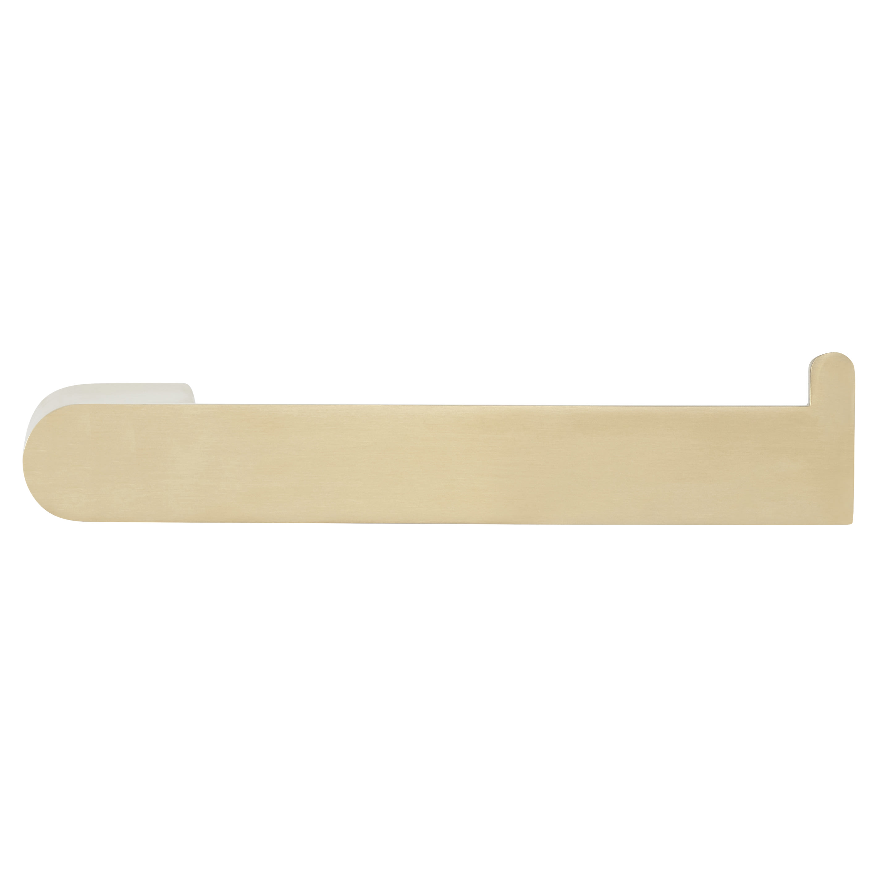 Designer Square Toilet Roll Holder - 180 x 65 x 26mm - PVD Satin Brass - view 2