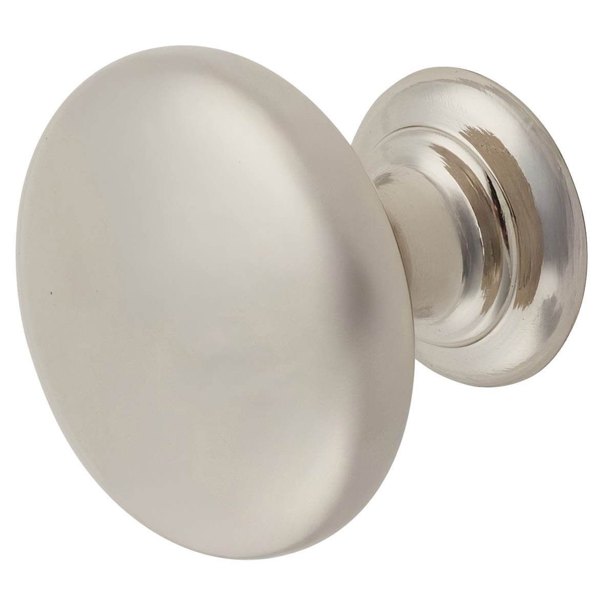 Crofts & Assinder Monmouth Round Cabinet Knob - 32mm Diameter - Polished Nickel - view 3