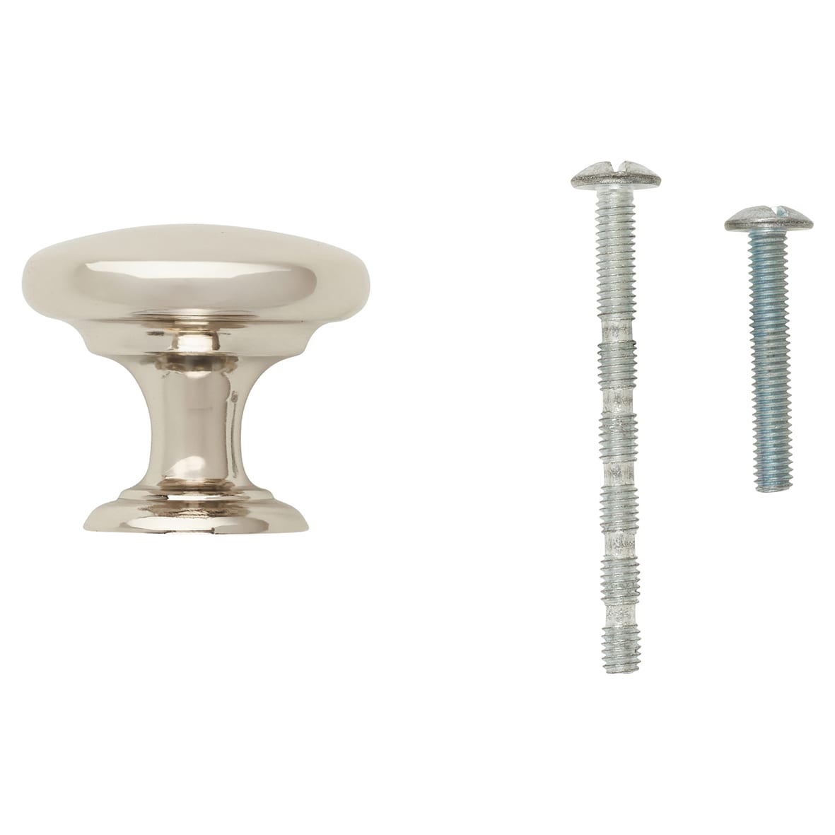 Crofts & Assinder Monmouth Round Cabinet Knob - 32mm Diameter - Polished Nickel - view 4