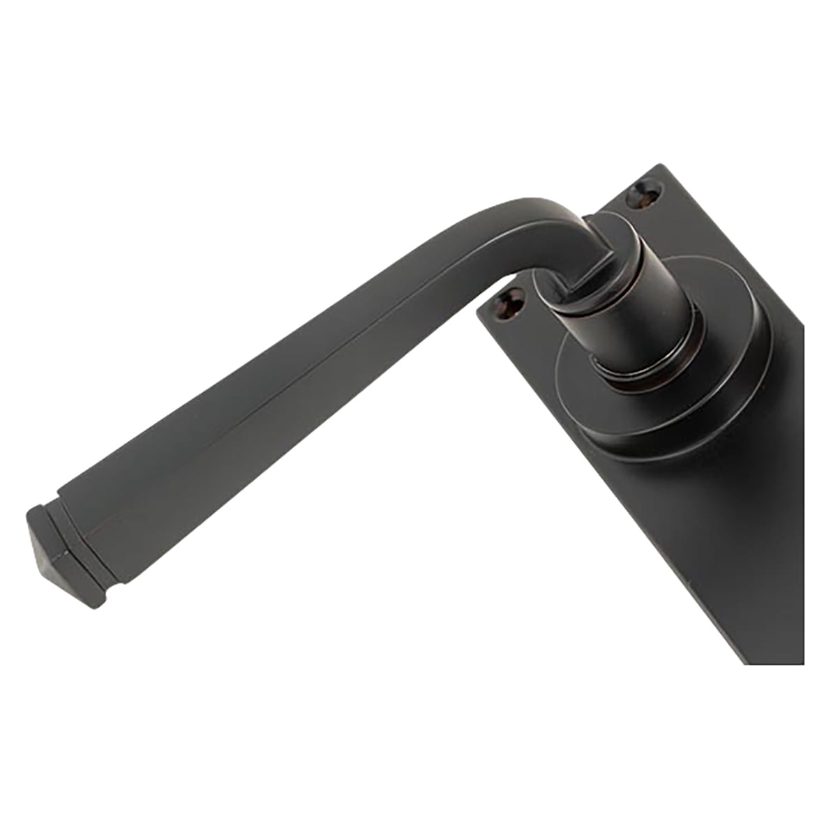 Aged Bronze Bathroom Door Handles - Avon Range - 152 x 48mm - view 3