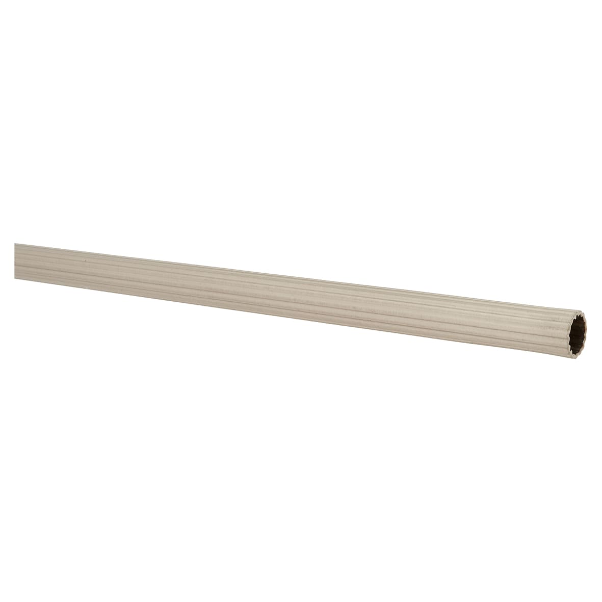 Lines Stair Rod with Fluted Finials - 900mm Length - Satin Nickel - view 3