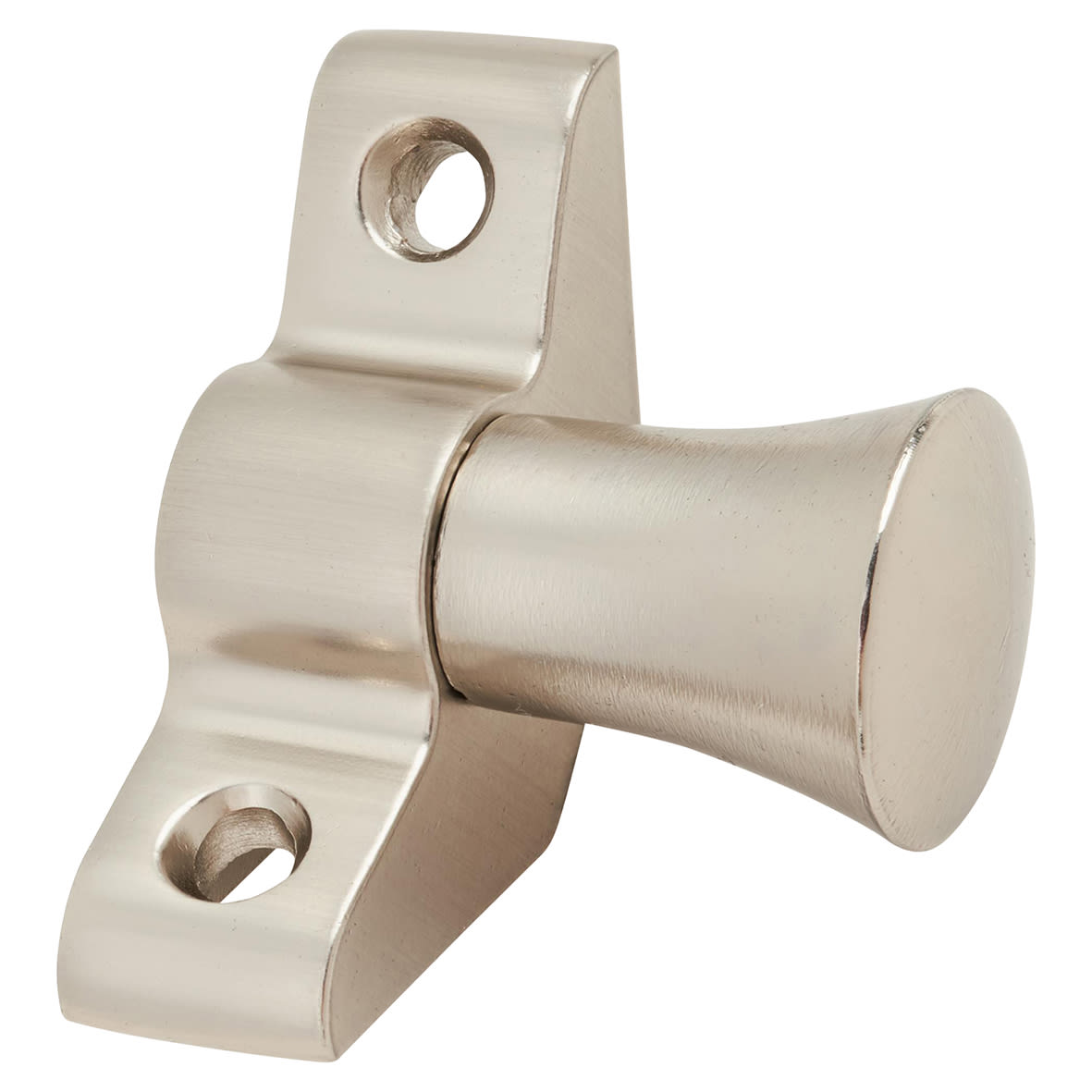 Lines Stair Rod with Fluted Finials - 900mm Length - Satin Nickel - view 4