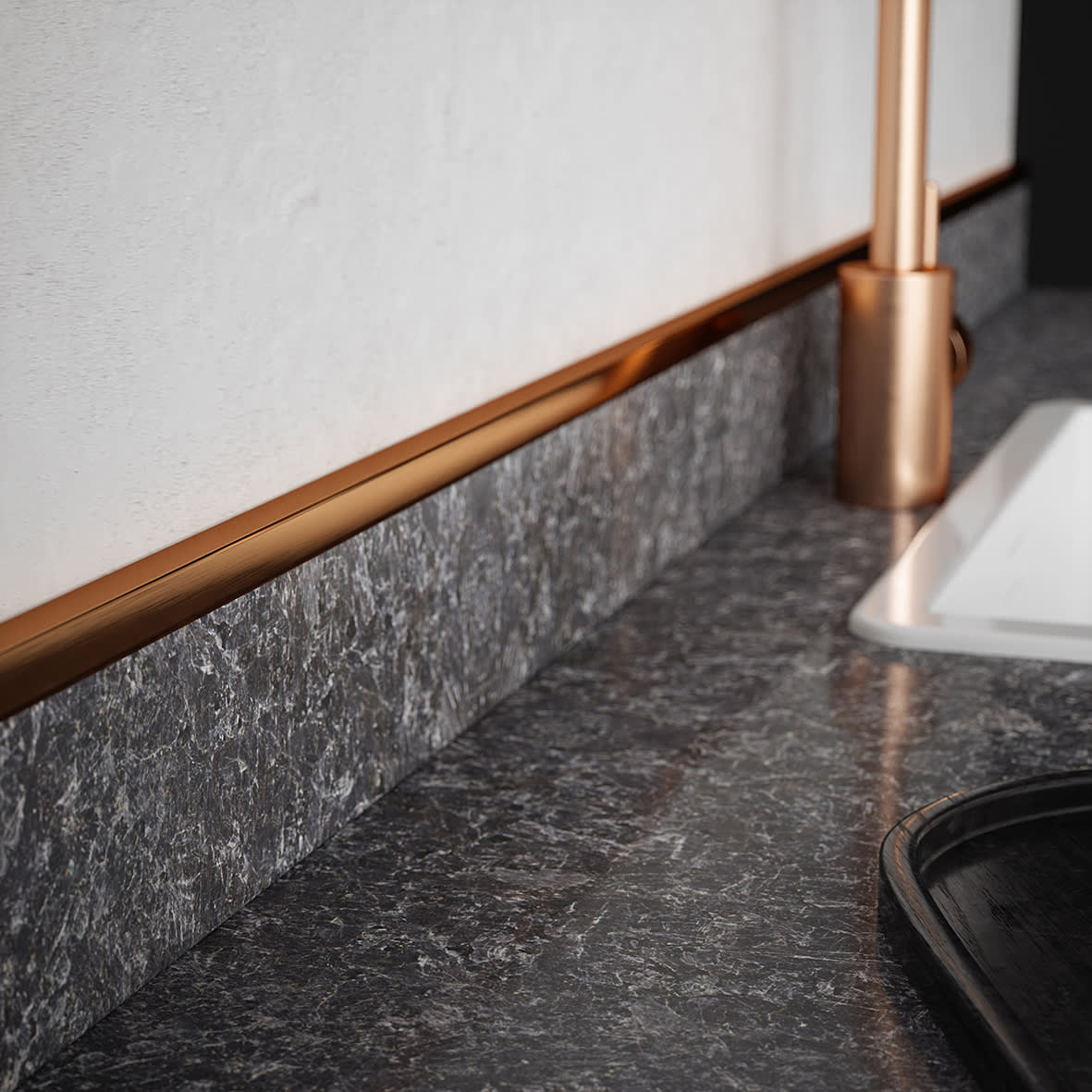 2000mm Aluminium Angle - Unequal Sided - 30 x 20 x 1mm - Rose Gold - view 4