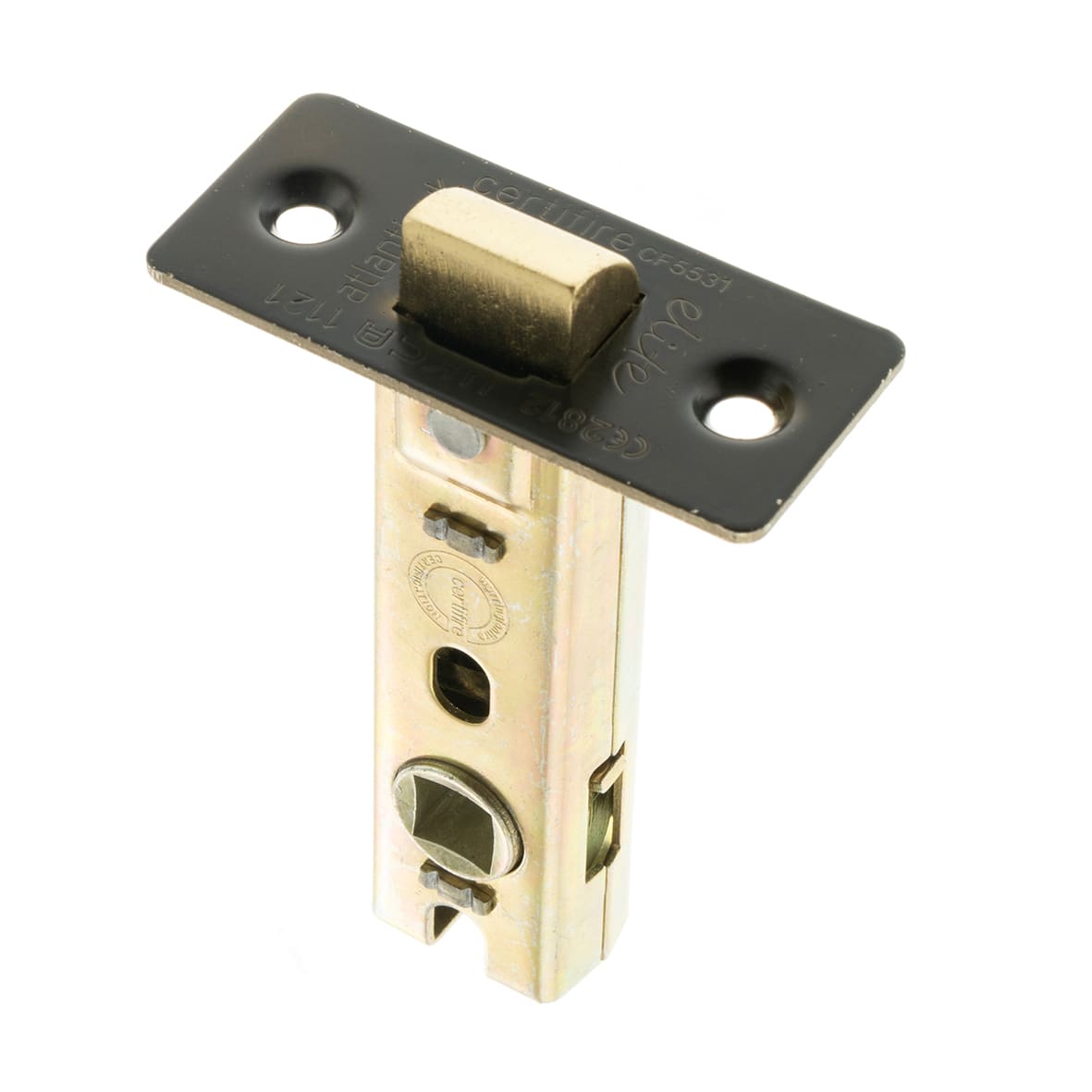 Fire-Rated Tubular Latch - 78mm Case - 57mm Backset - Square - Urban Dark Bronze - view 3