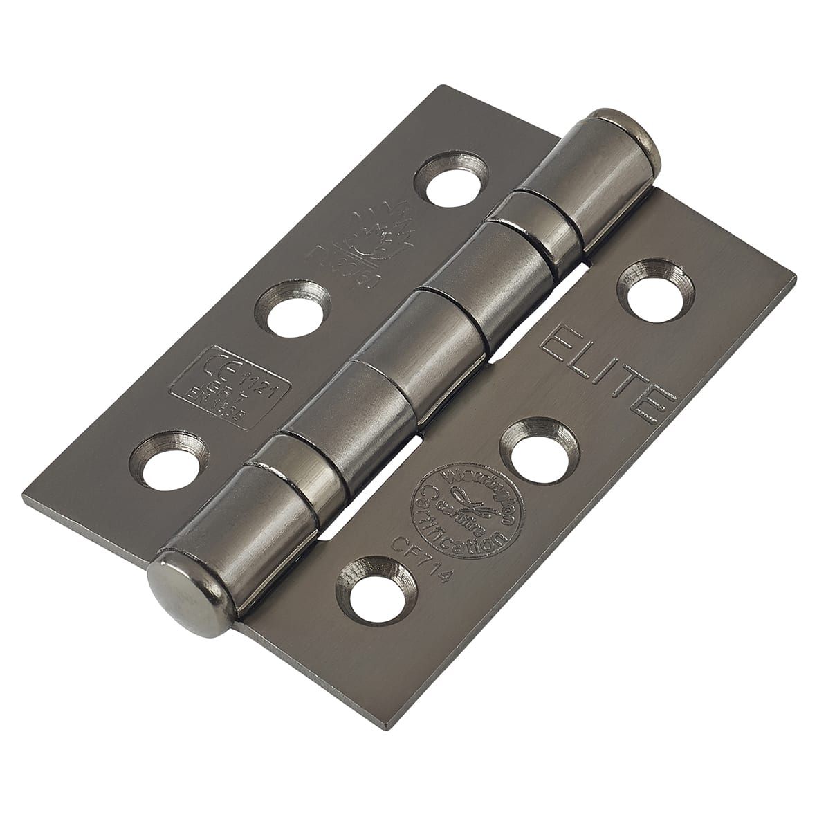 Black Nickel Bathroom Lock Door Handles on Rose Pack - Bella Range - view 6