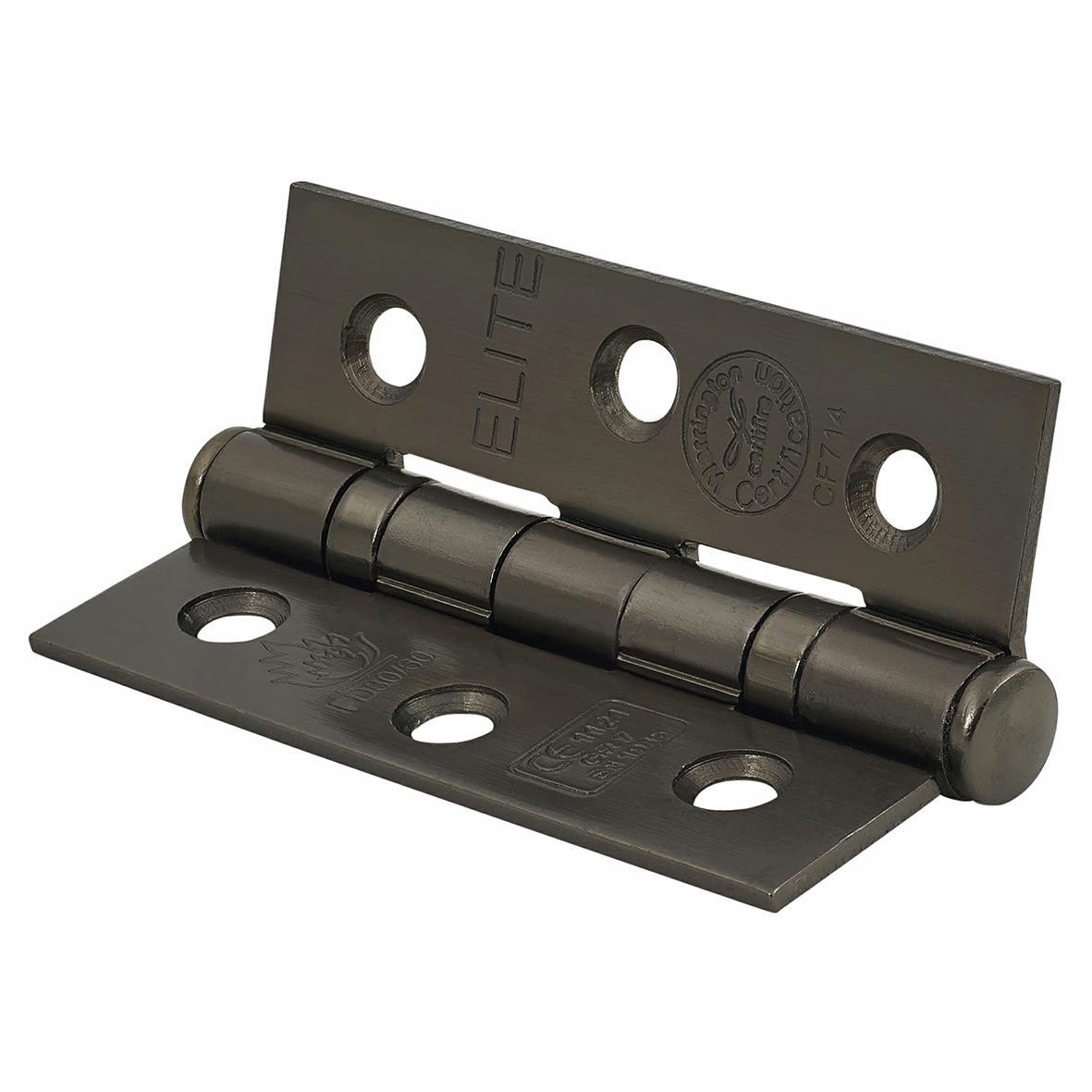 Black Nickel Bathroom Lock Door Handles on Rose Pack - Bella Range - view 7