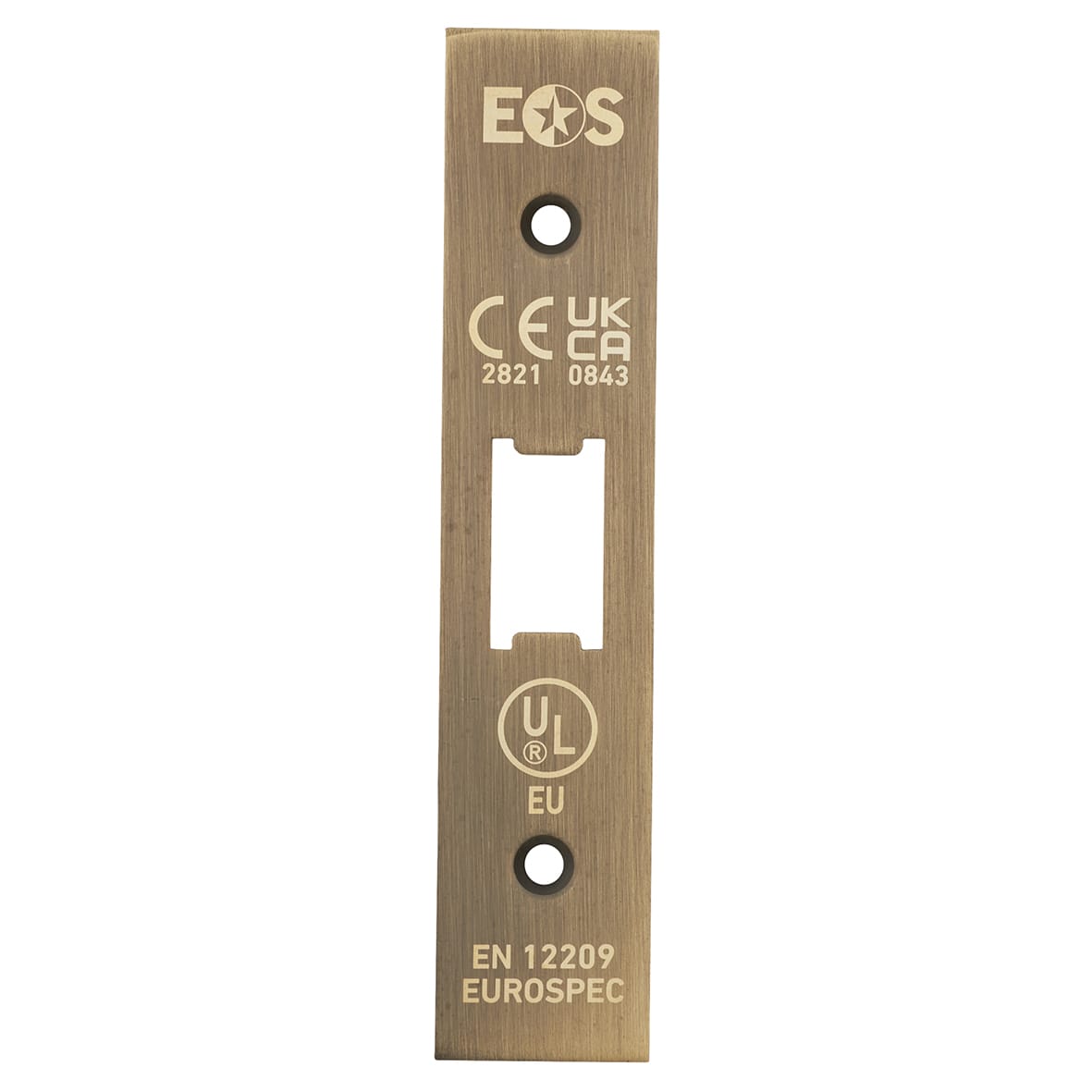 Heavy Duty Bolt Through Flat Latch - 79mm Case - 57mm Backset - Square - Antique Brass - view 3