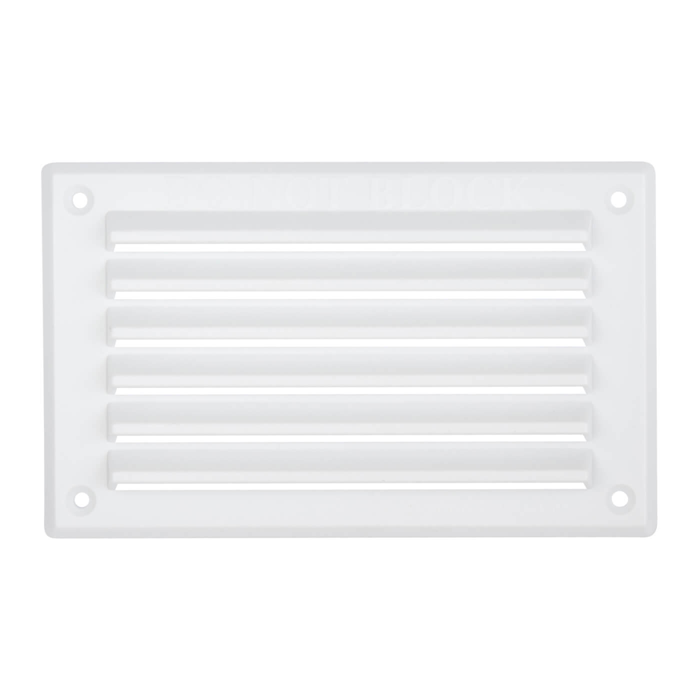 Louvre Vent - 155 x 94mm - 4748mm² Free Air Flow - White Plastic - view 3