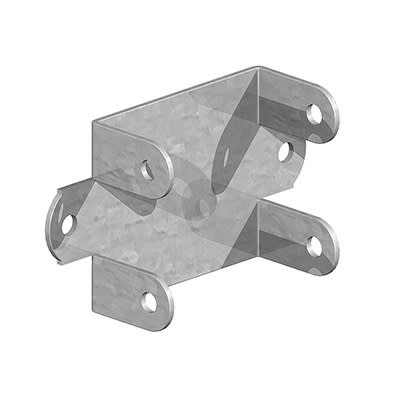 Easy Use Fence Panel Clip - 46 x 52mm - Galvanised - view 2