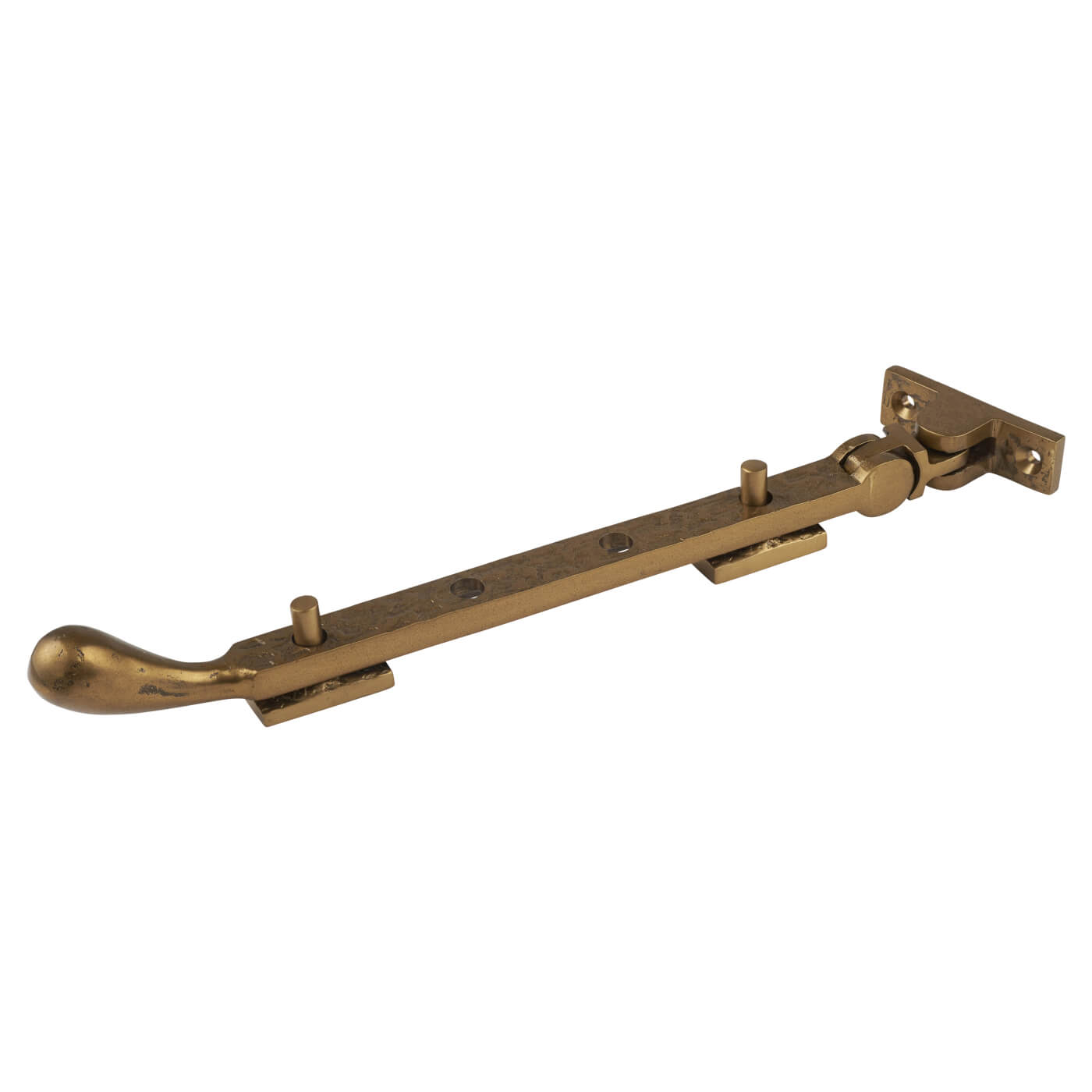 Bulb End Casement Window Stay - 10"/250mm Length - Antique Bronze - view 2