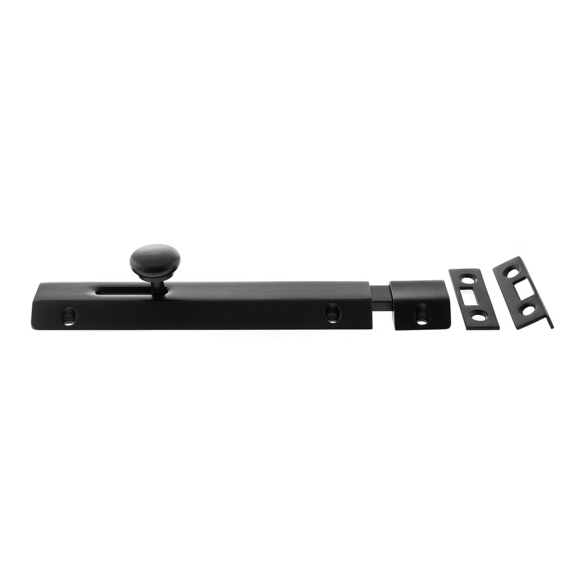 French Door Bolt/Flat Section Bolt - 150 x 35mm - Matt Black - view 2