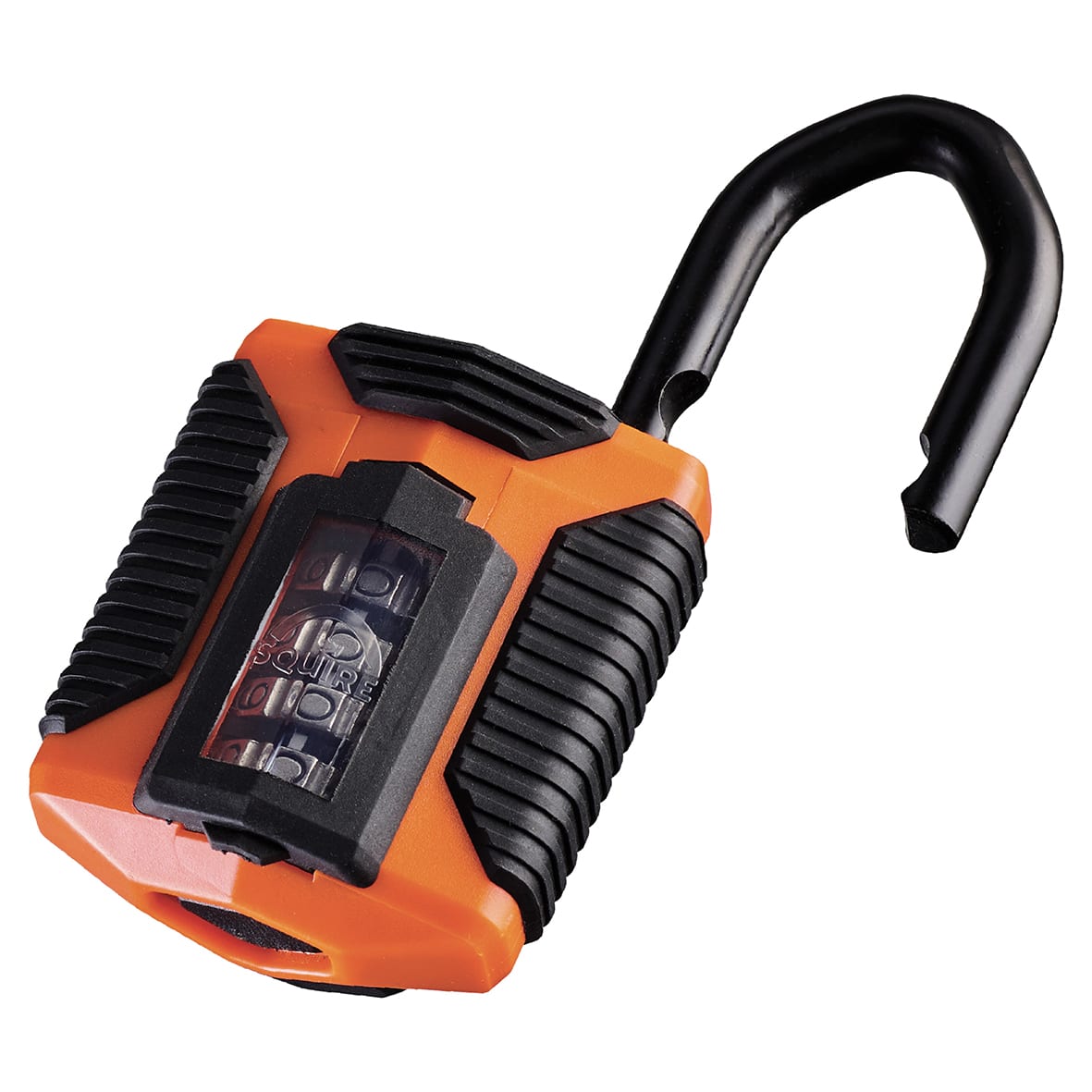 All Weather Combination Padlock - 50mm Body - 23 x 22mm Shackle - Orange - view 3