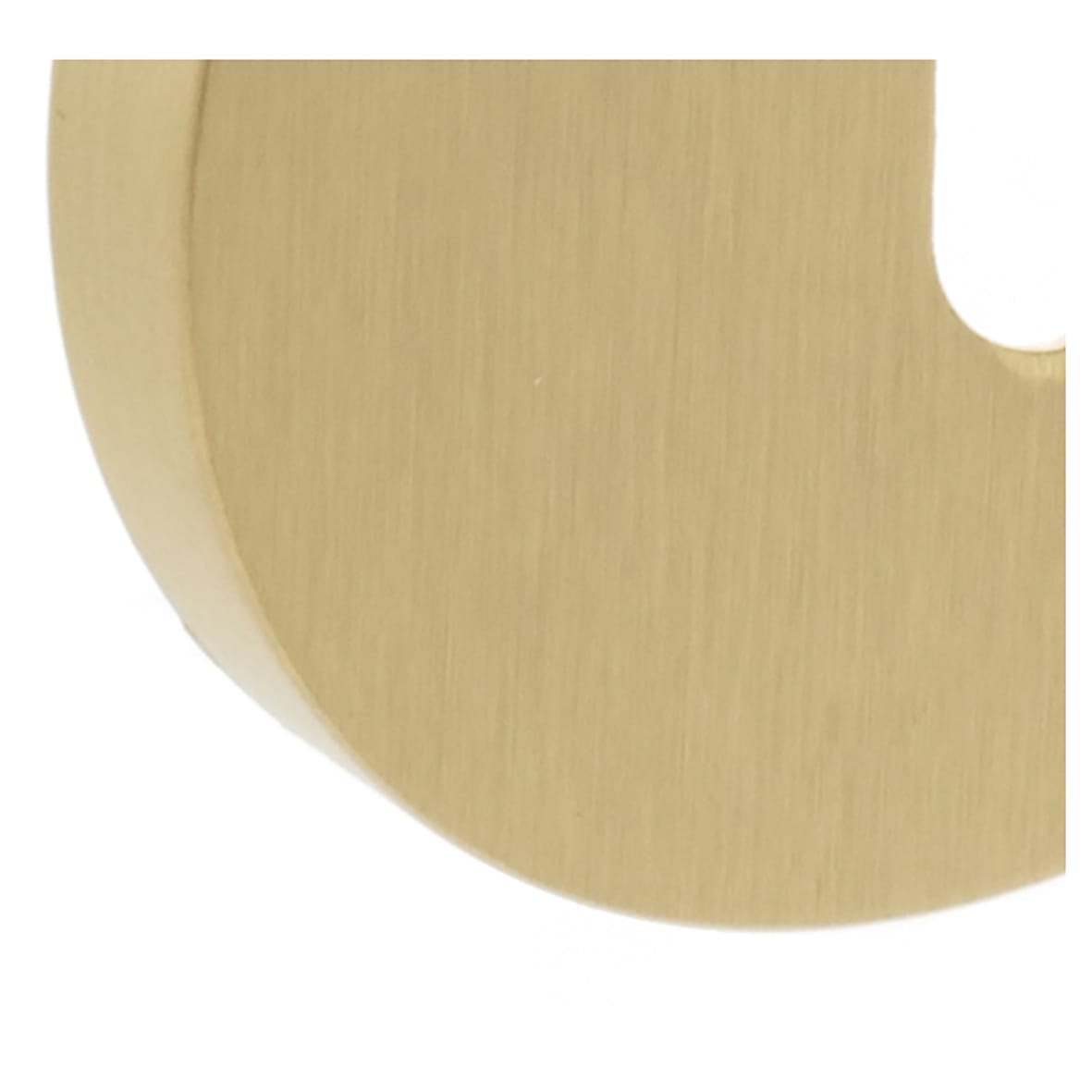 Millhouse Brass Escutcheon - 51mm Diameter - Keyhole - Satin Brass - Pair - view 2