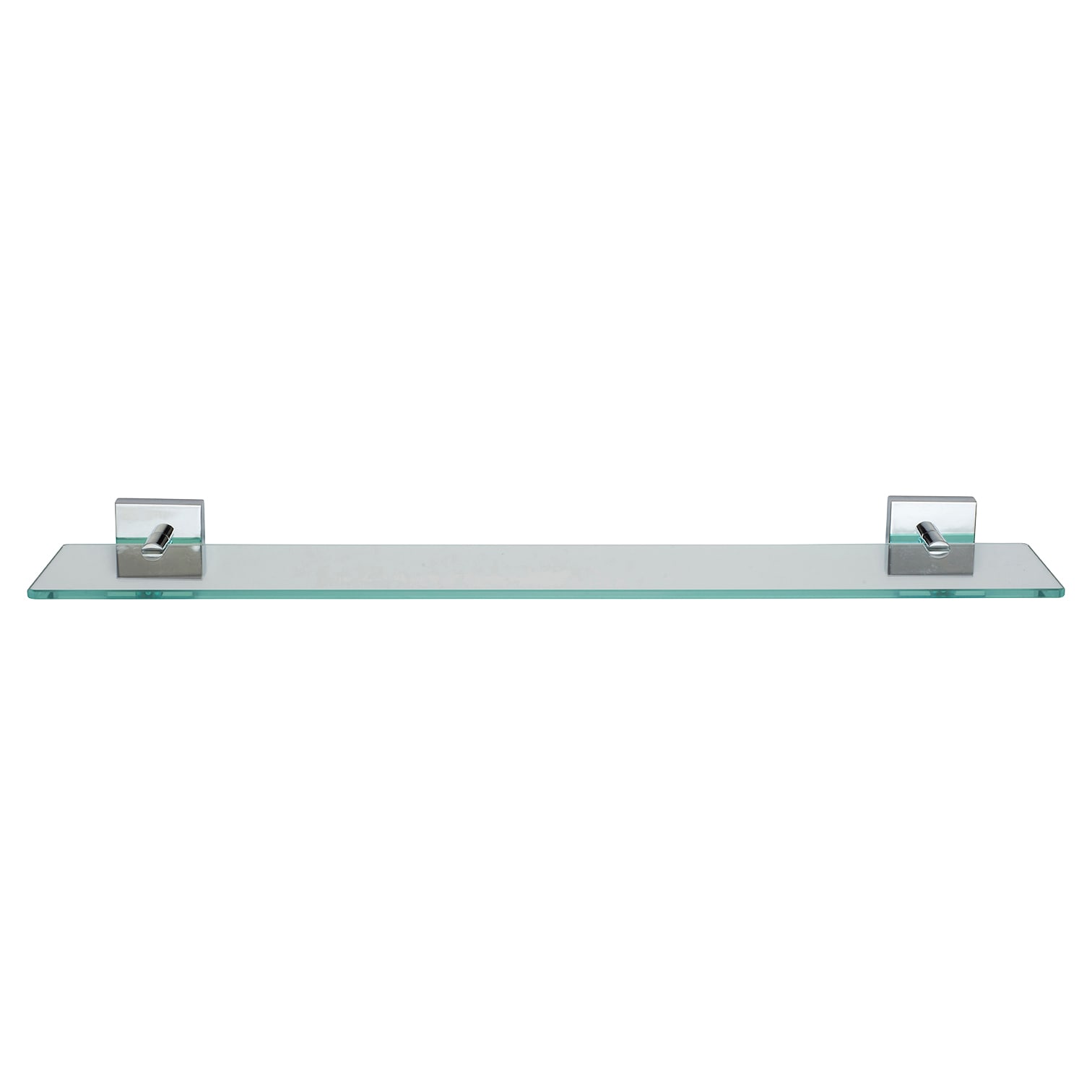 Chester Glass Shelf - 590 x 132.5mm - Polished Chrome - view 2