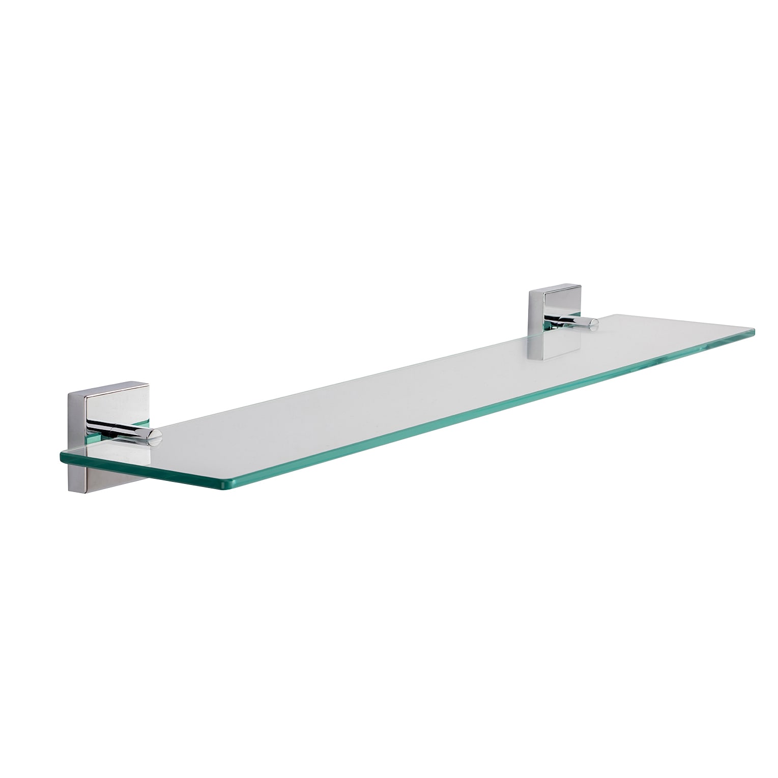 Chester Glass Shelf - 590 x 132.5mm - Polished Chrome - view 4