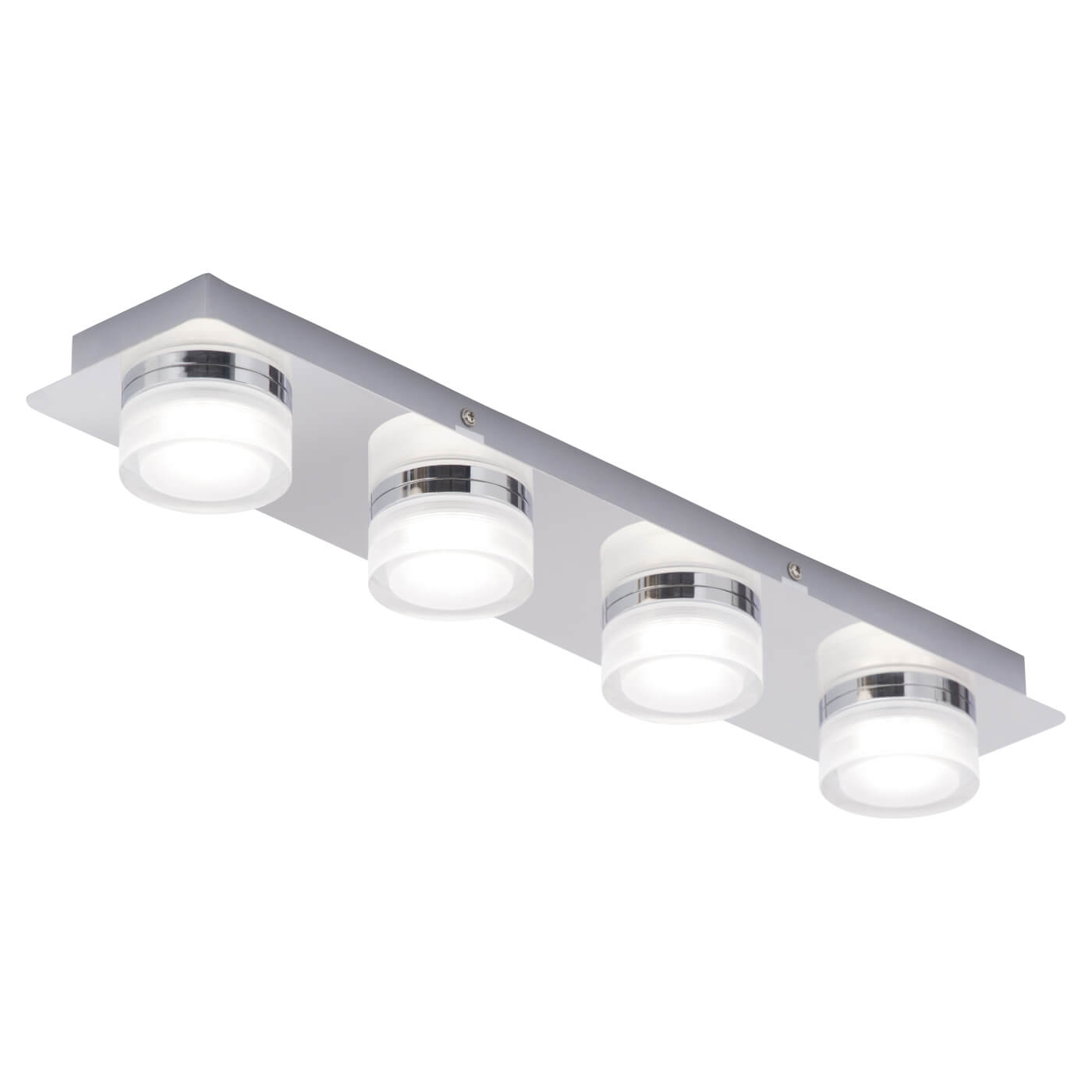 Forum Spa Amalfi 28W 4 Light Flush LED Bathroom Ceiling Light Bar - IP44 - 4000K Cool White - Chrome - view 2