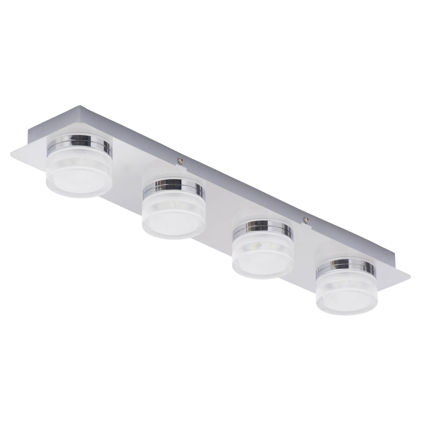 Forum Spa Amalfi 28W 4 Light Flush LED Bathroom Ceiling Light Bar - IP44 - 4000K Cool White - Chrome - view 3